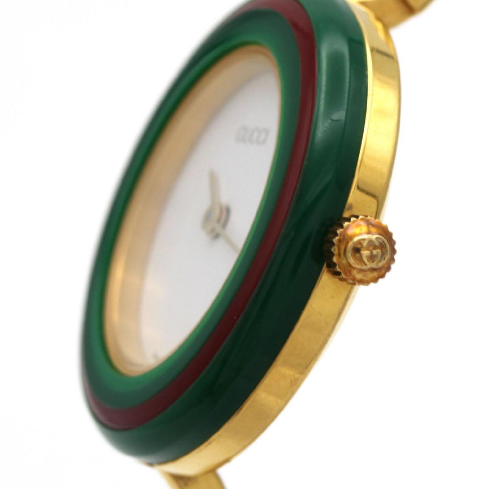 Gucci Change Ring 11/12.2 White Dial 26mm Watch