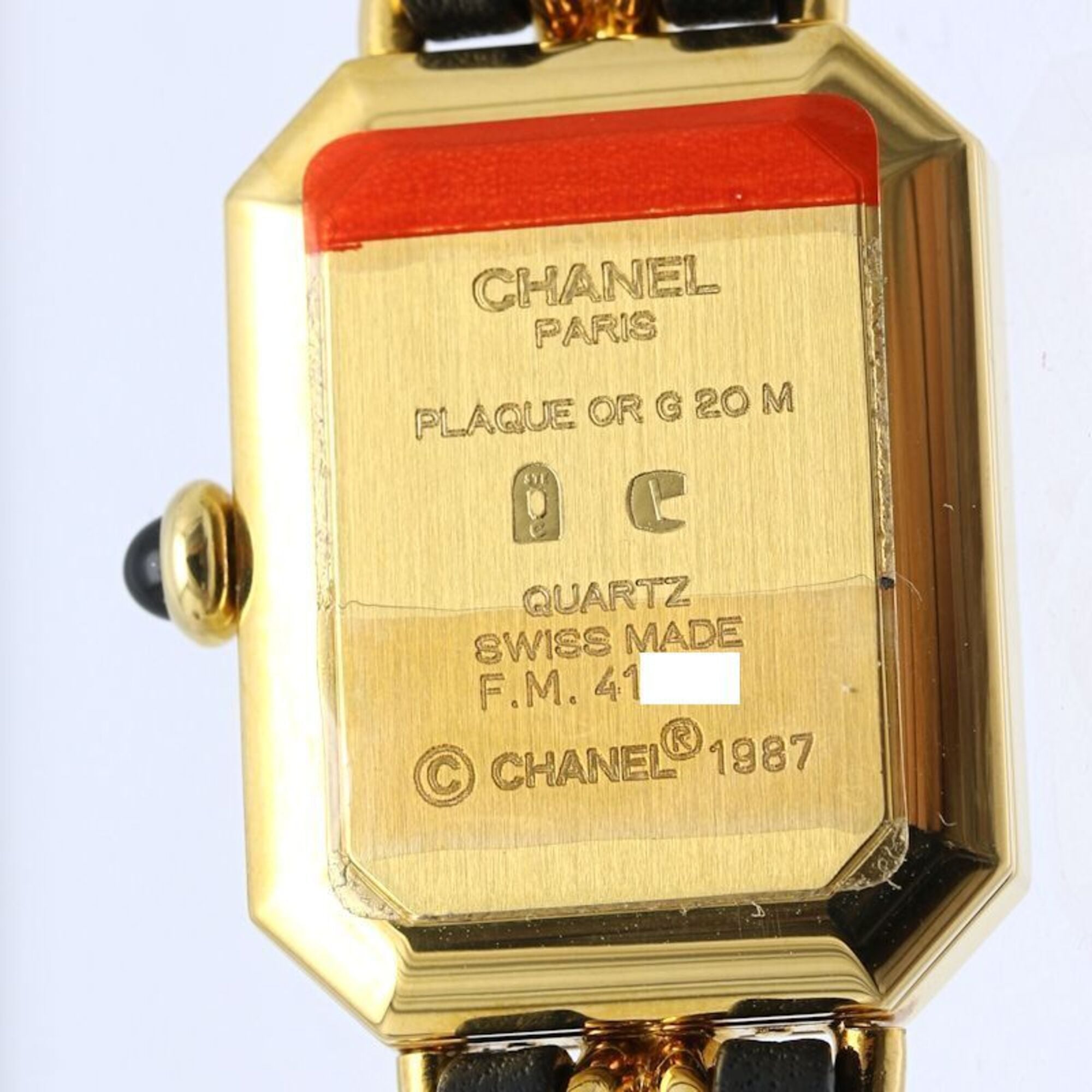 Chanel Premiere H0001 483011002 Black Dial 20mm Watch