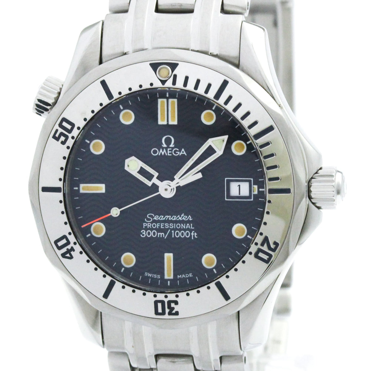 Omega Seamaster 2562.8 mit blauem Zifferblatt, 36 mm Uhr