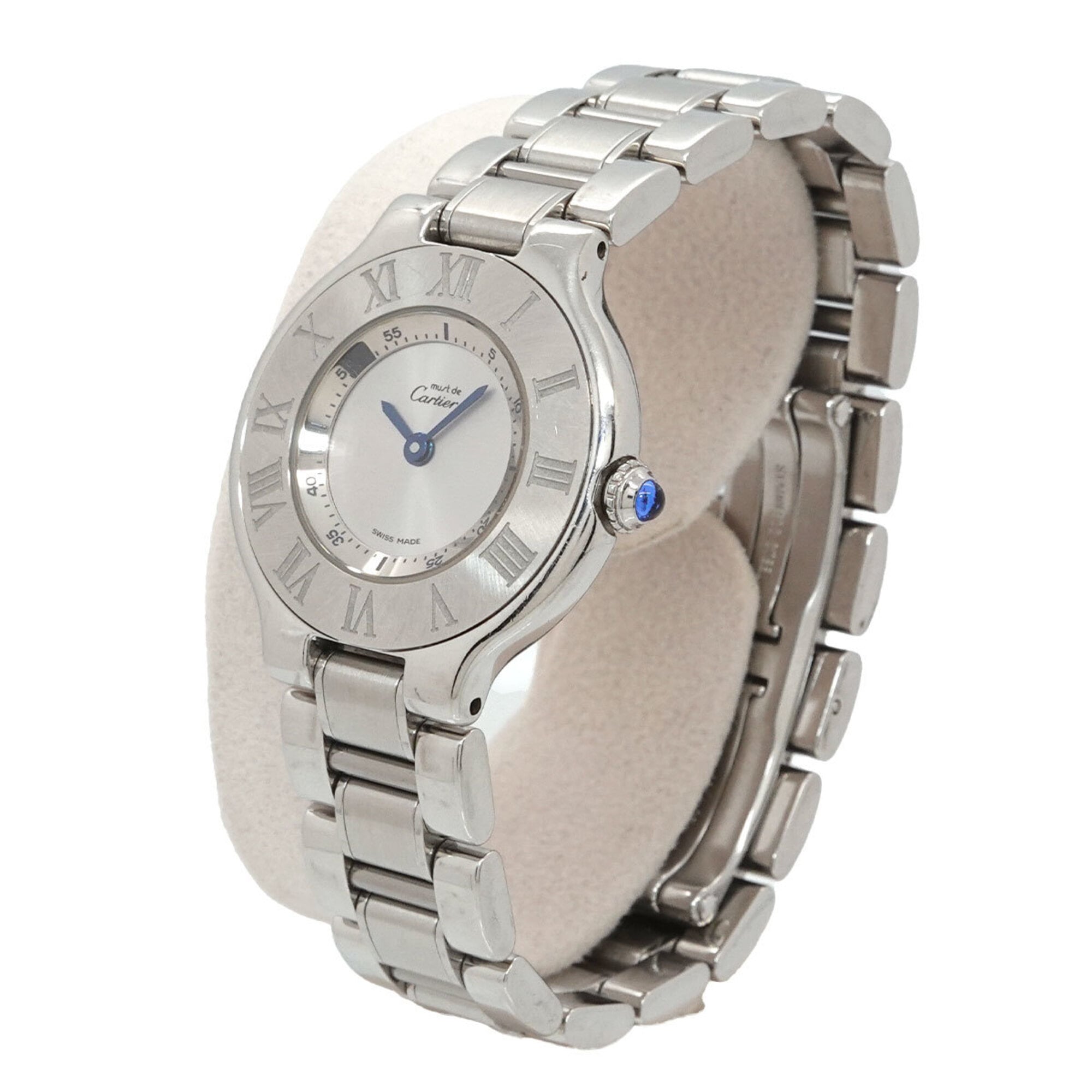 Cartier Must W10109T2 Silver Dial 28mm Watch