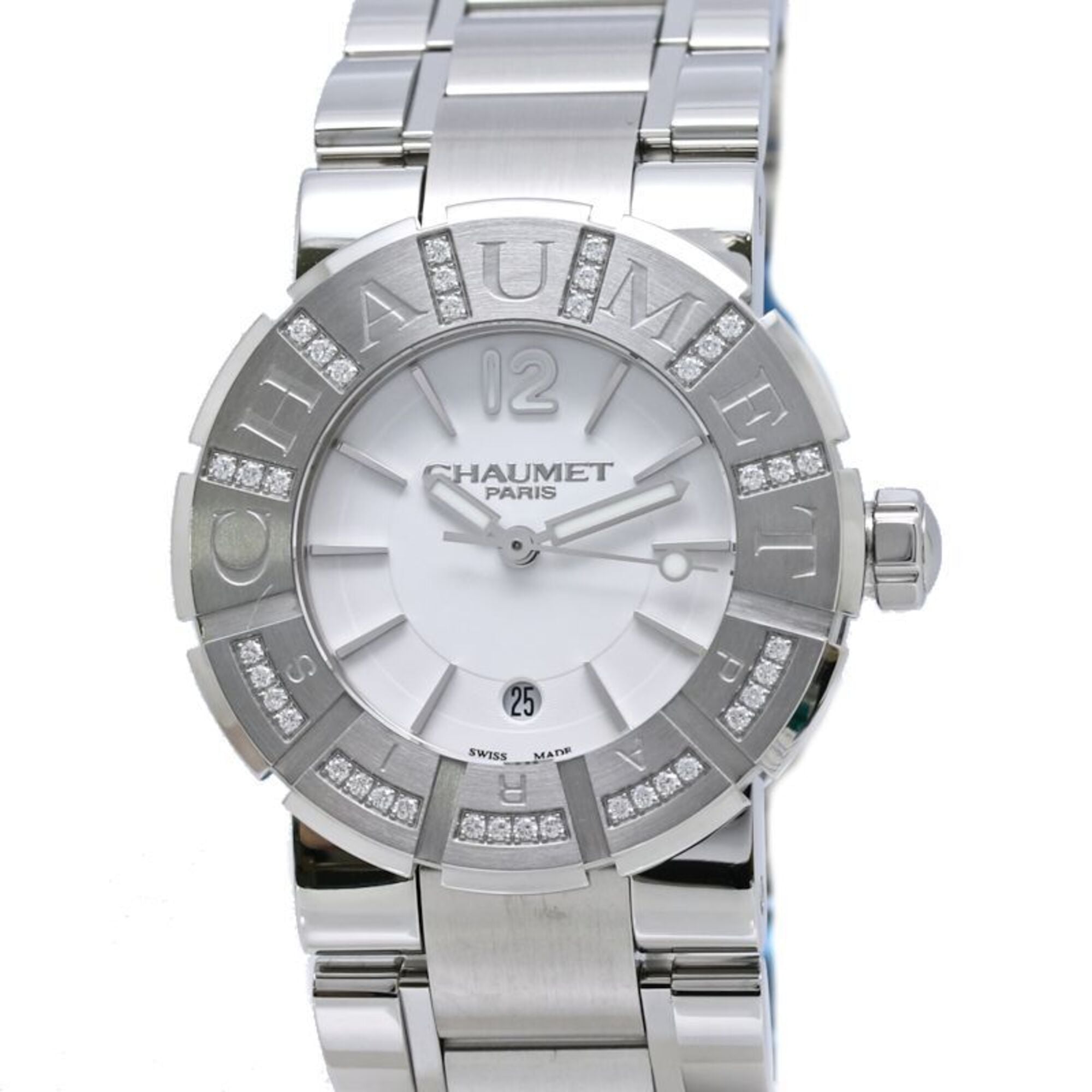Chaumet Class One MM Diamond Bezel W1722I-35A 622C-38640 Boys' Stainless Steel 40562