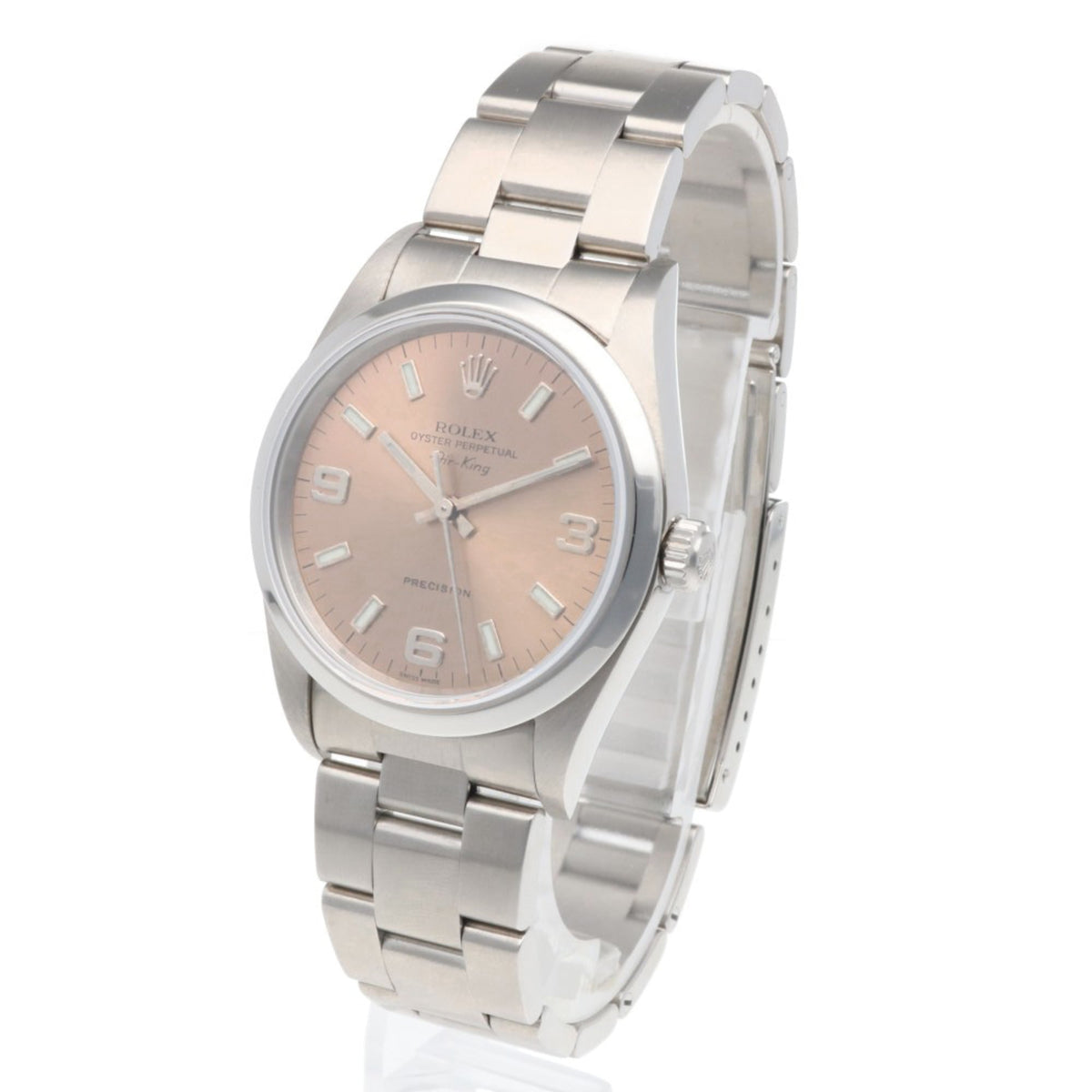 Rolex Air-King Oyster Perpetual 14000M Rosa Zifferblatt 34 mm Uhr