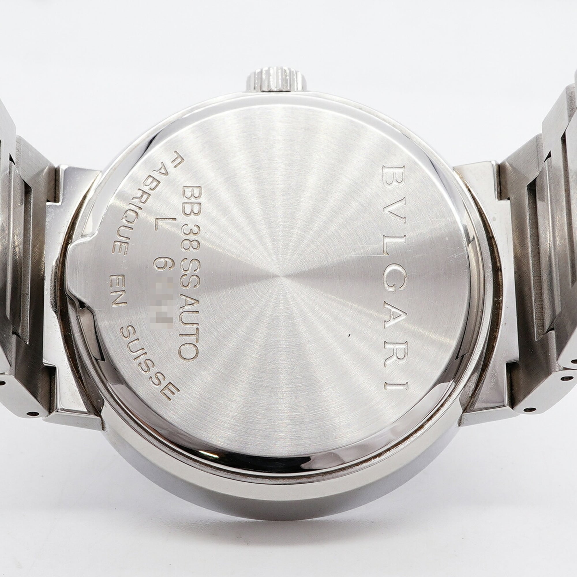 Bvlgari BB38SSAUTO Black Dial 38mm Watch