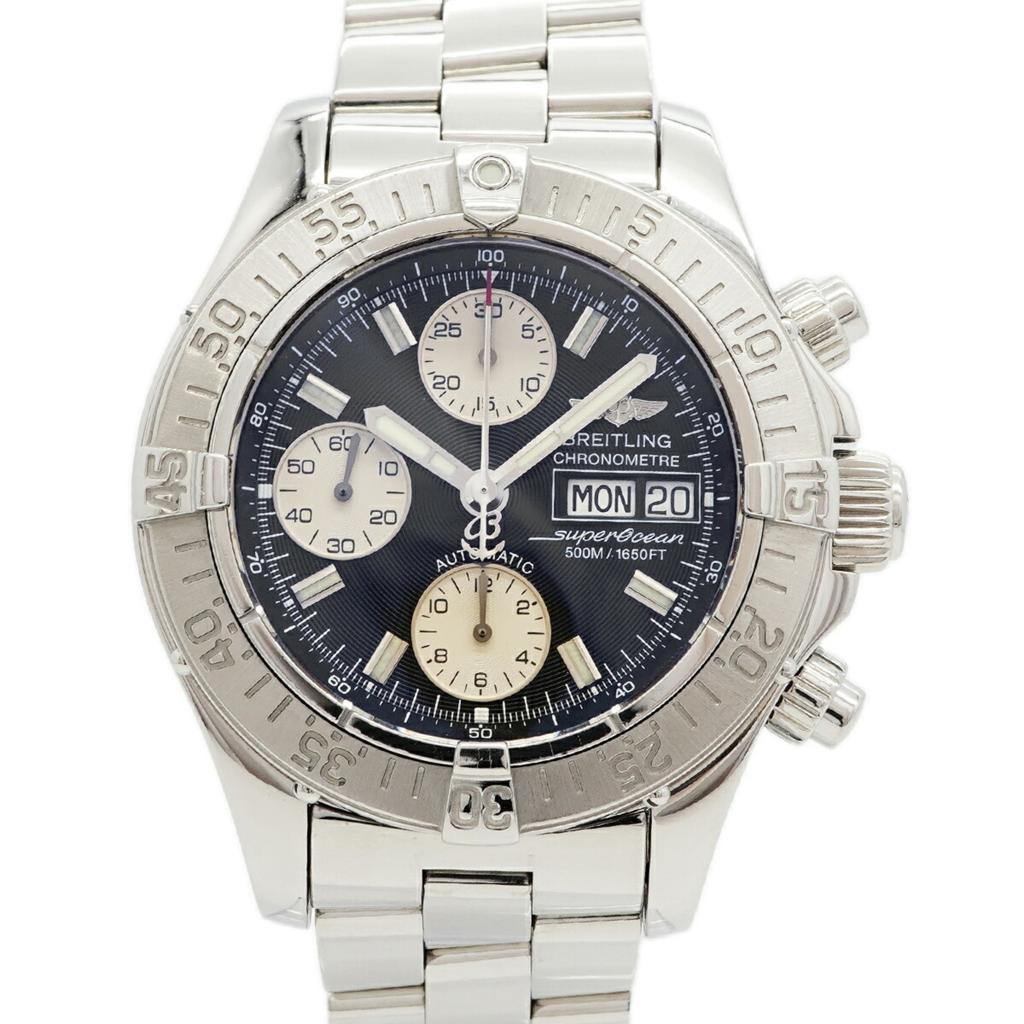 Breitling Superocean Day-Date A13340 Black Dial
