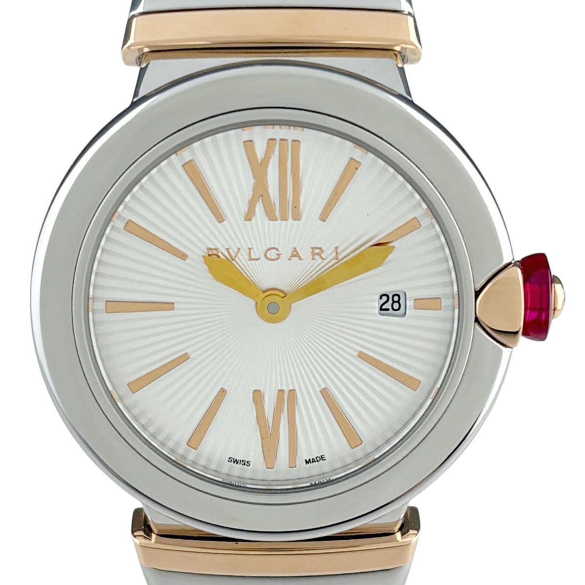 Montre Bvlgari Bulgari BVLGARI Lucea LUP28SG, cadran argenté, 25 mm