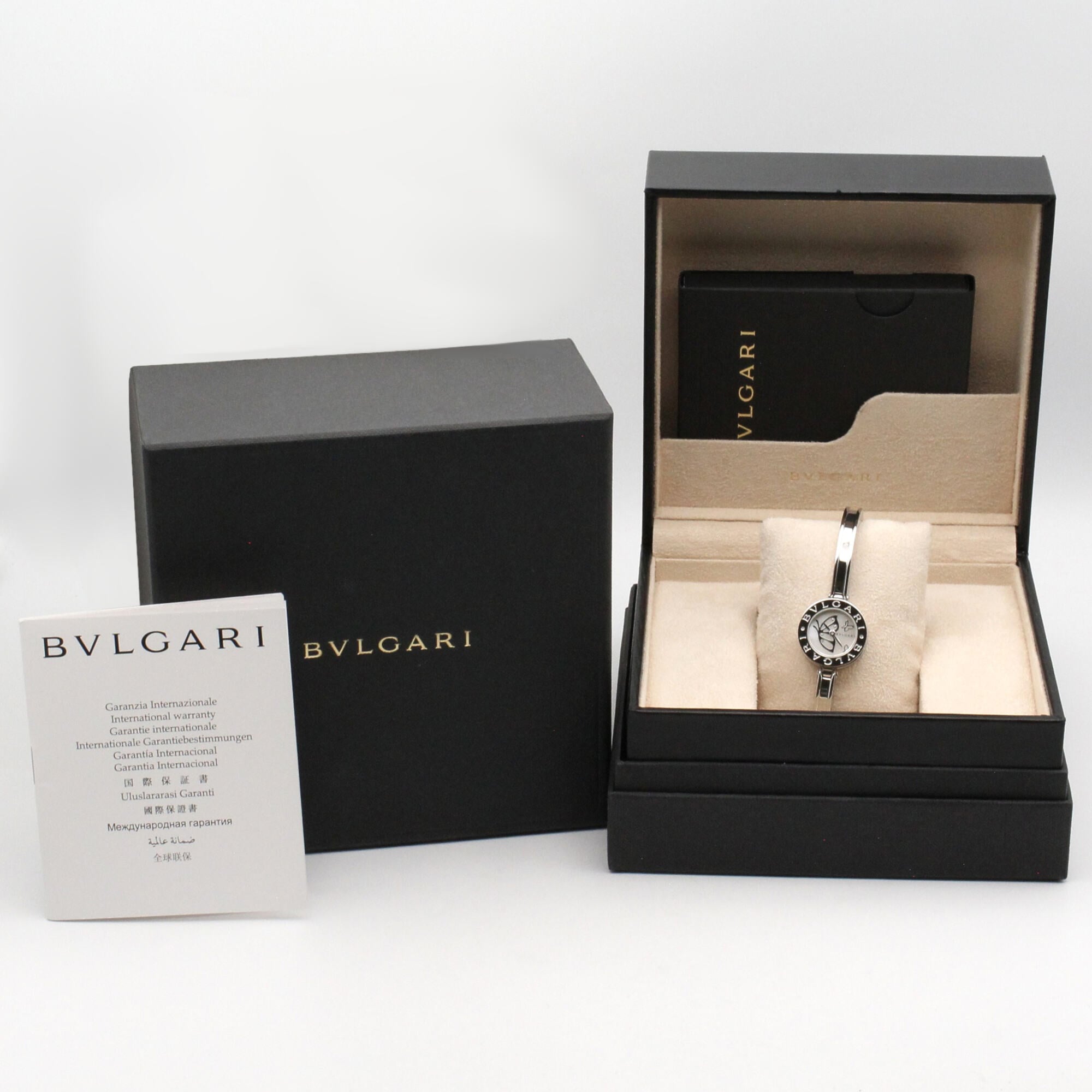 Bulgari BVLGARI B-zero1 Butterfly Stainless Steel Diamond Wo White/White Shell BZ22S