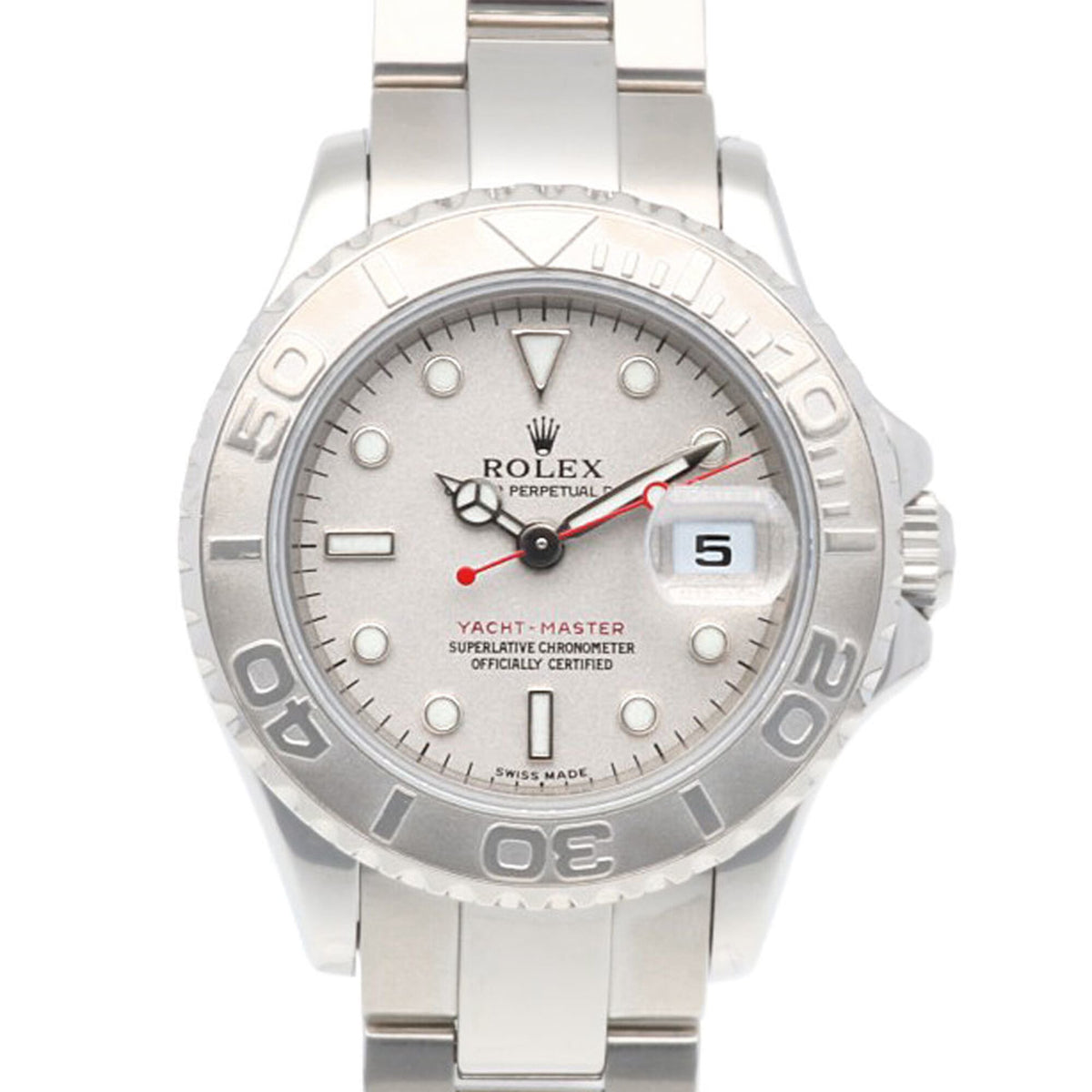 Rolex Yachtmaster Oyster Perpetual 169622 Silver Dial 28mm Watch
