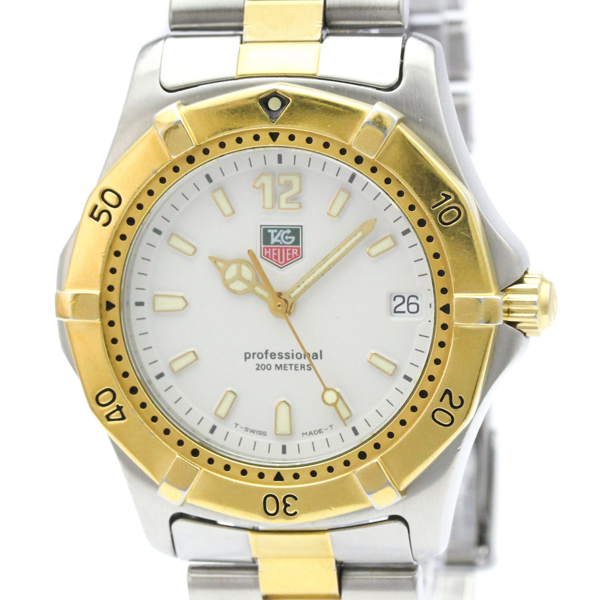 TAG Heuer Professional WK1120 White Dial 38mm Watch