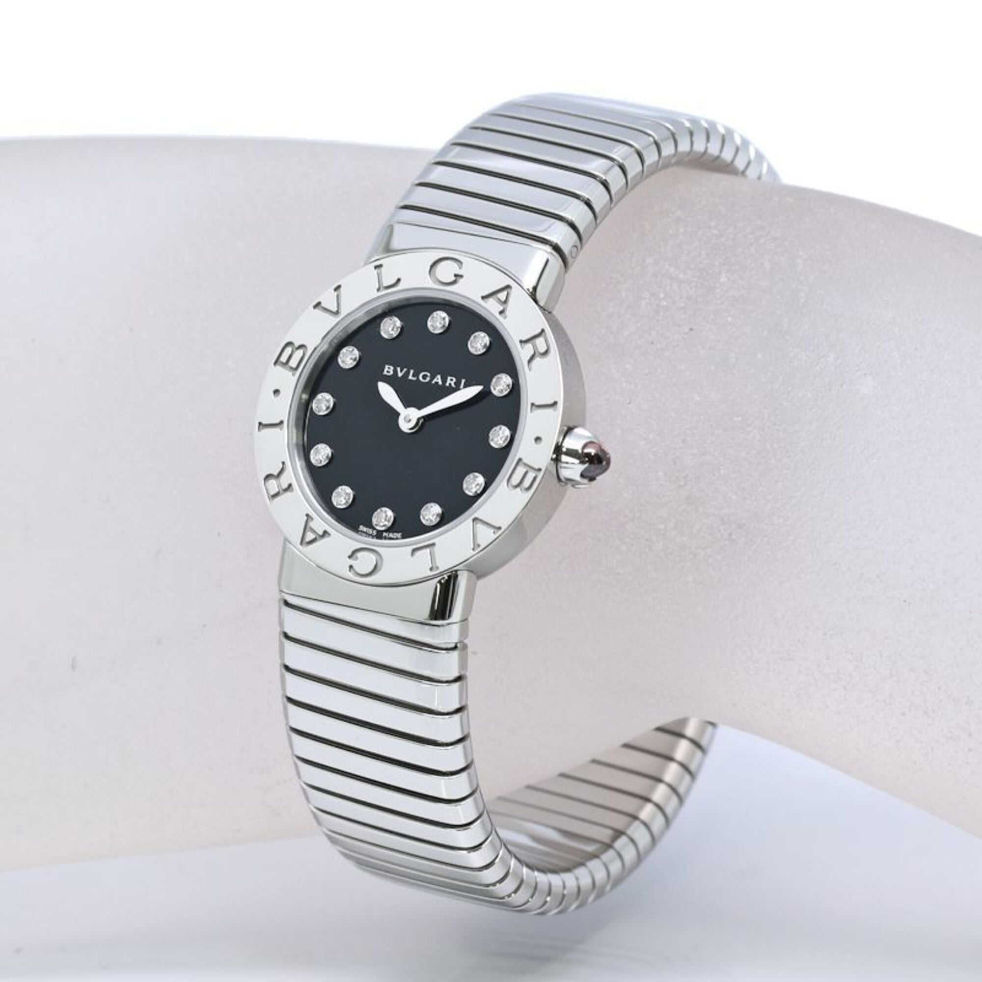 Bulgari Bulgari BBL262TBSS/12 BBL262TS Black Dial 26mm Watch
