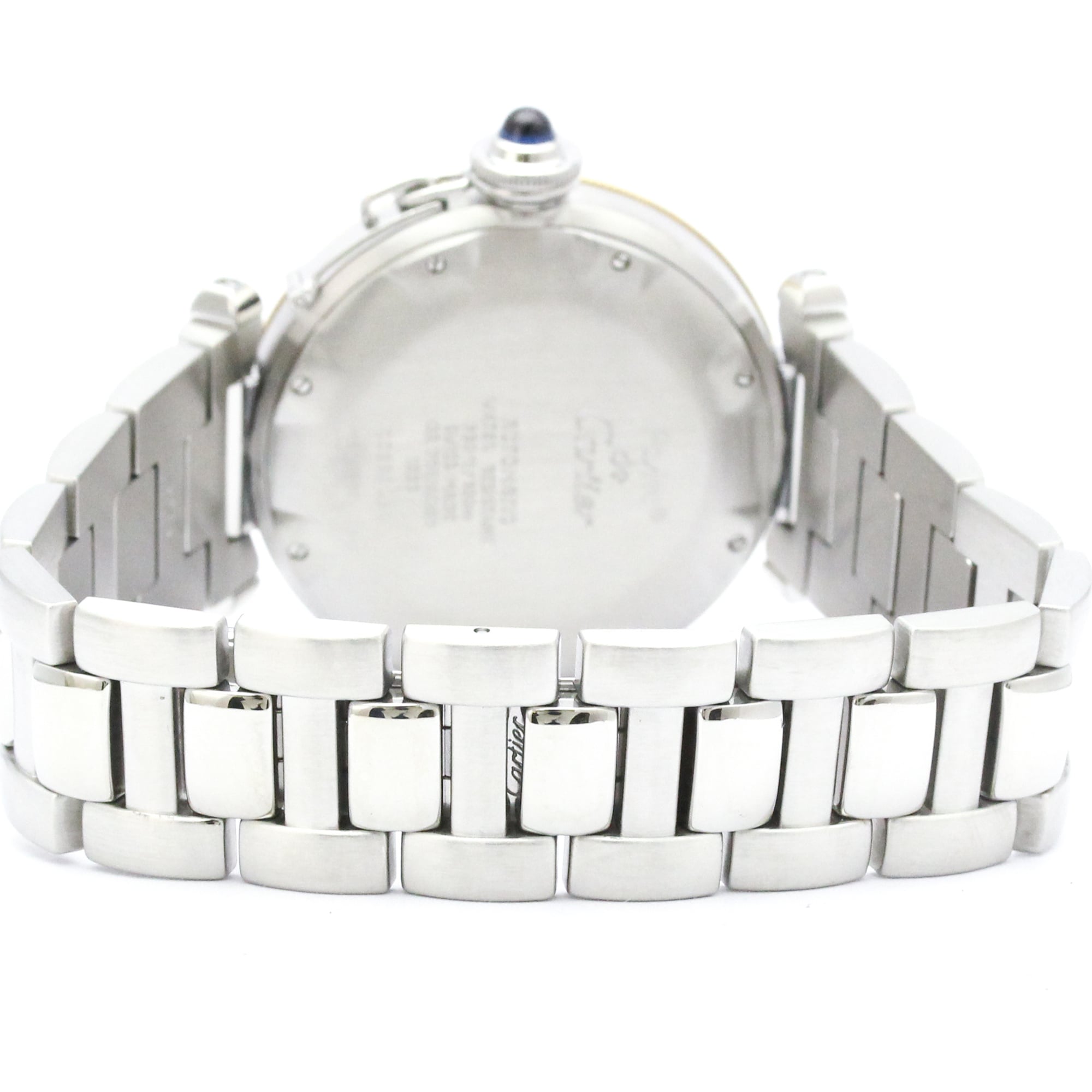 Montre CARTIER Pasha 38 Power Reserve Or 18 carats en acier W31012H3