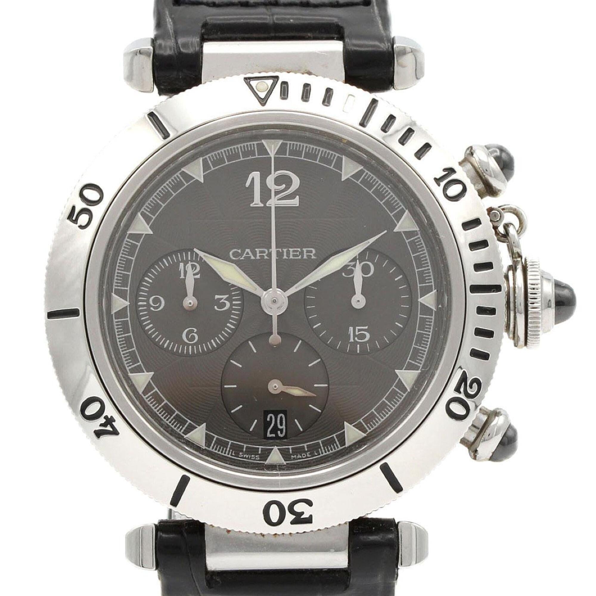 Cartier Pasha W3105155 Grey Dial 38mm Watch
