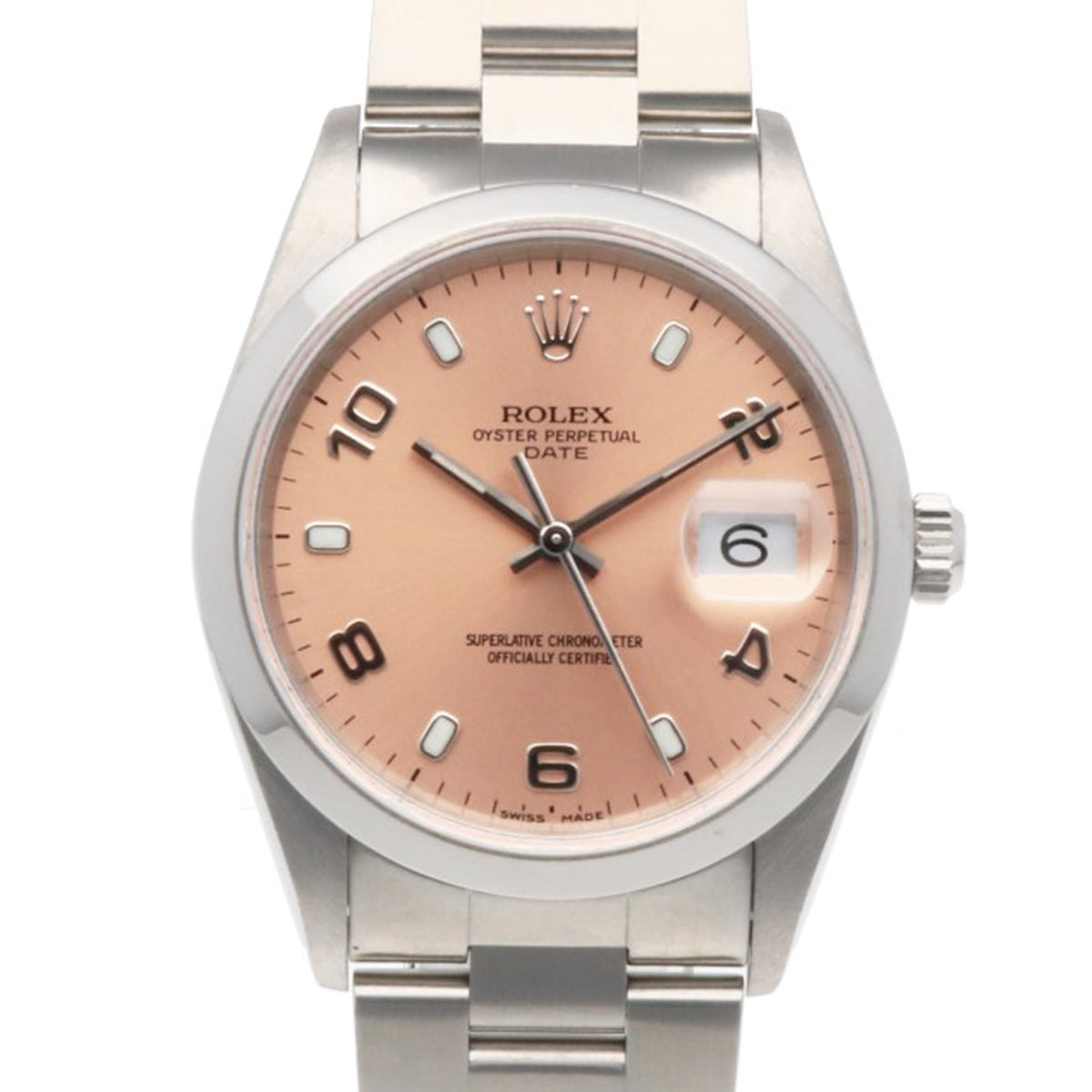 Montre Rolex Date Oyster Perpetual Rose avec cadran de 34 mm