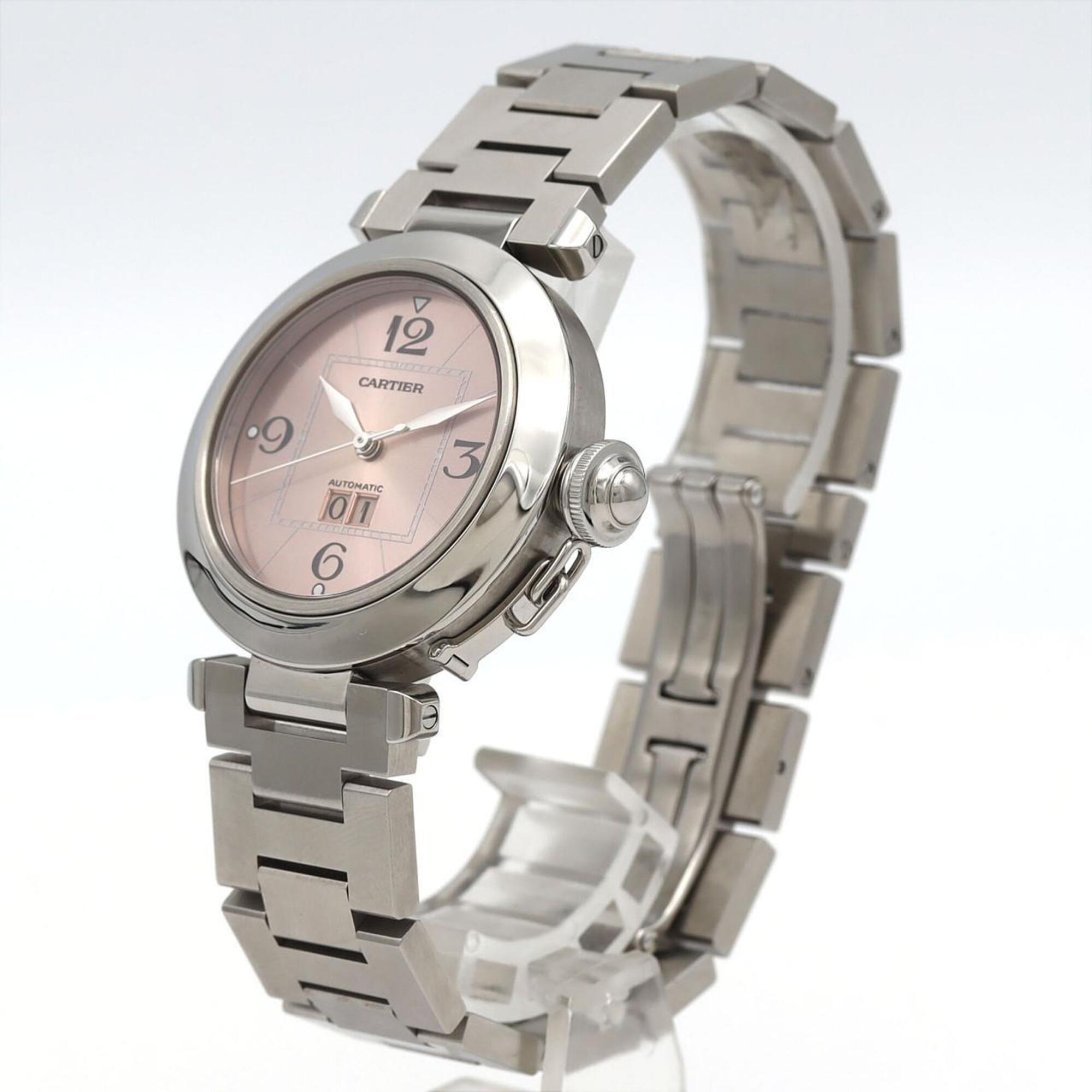 Cartier Pasha C Grande Date W31058M7 Pink Dial 35mm Watch
