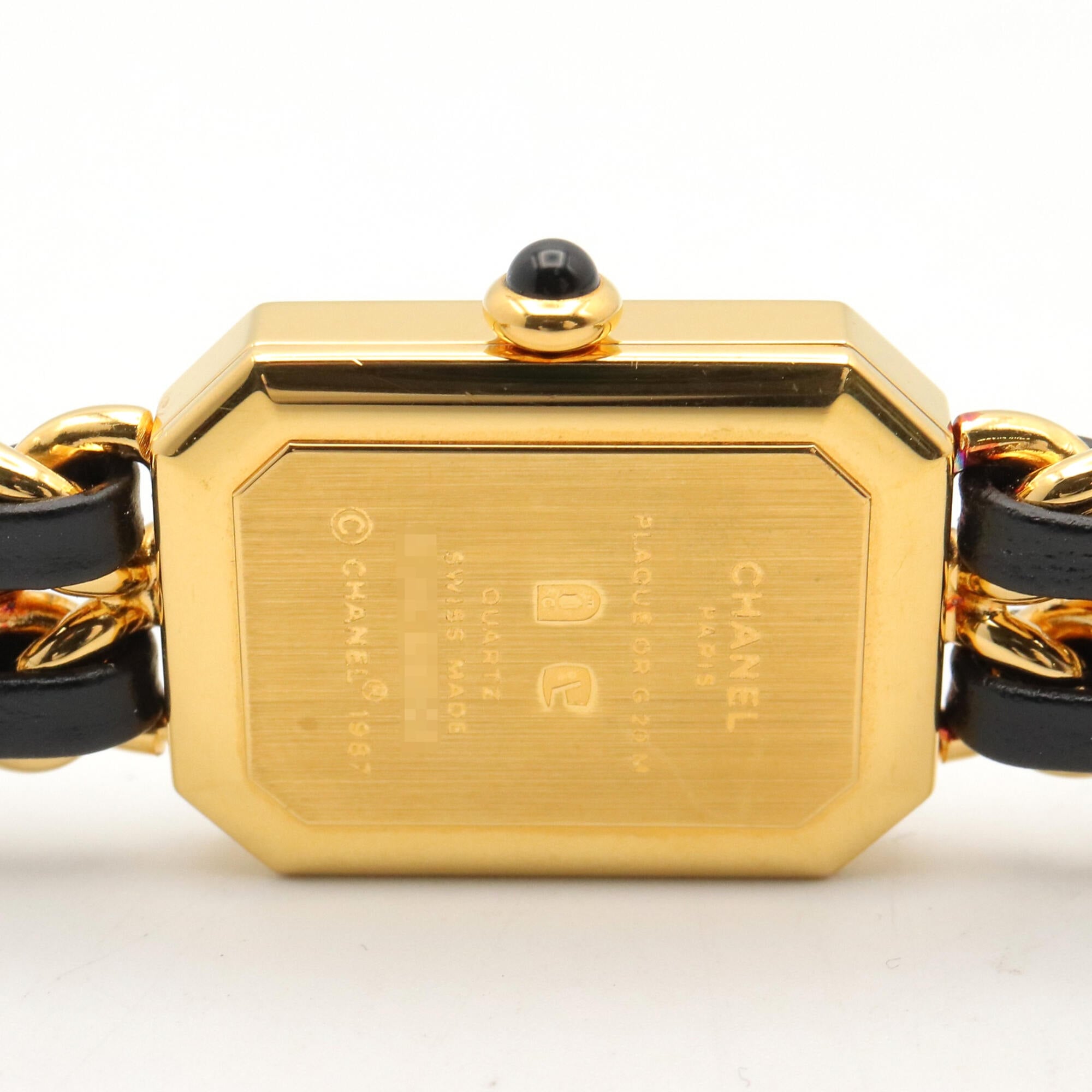 Chanel CHANEL Première M H0001 Black Dial 20mm Watch