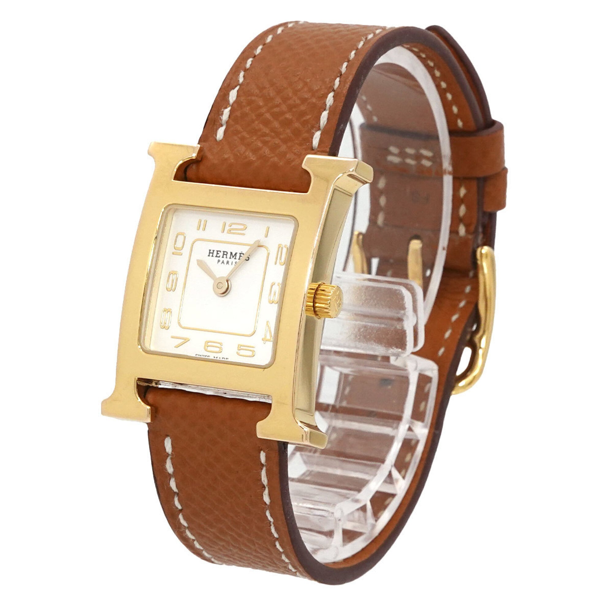Hermes H-Watch HH1 201e White Dial 21mm Watch