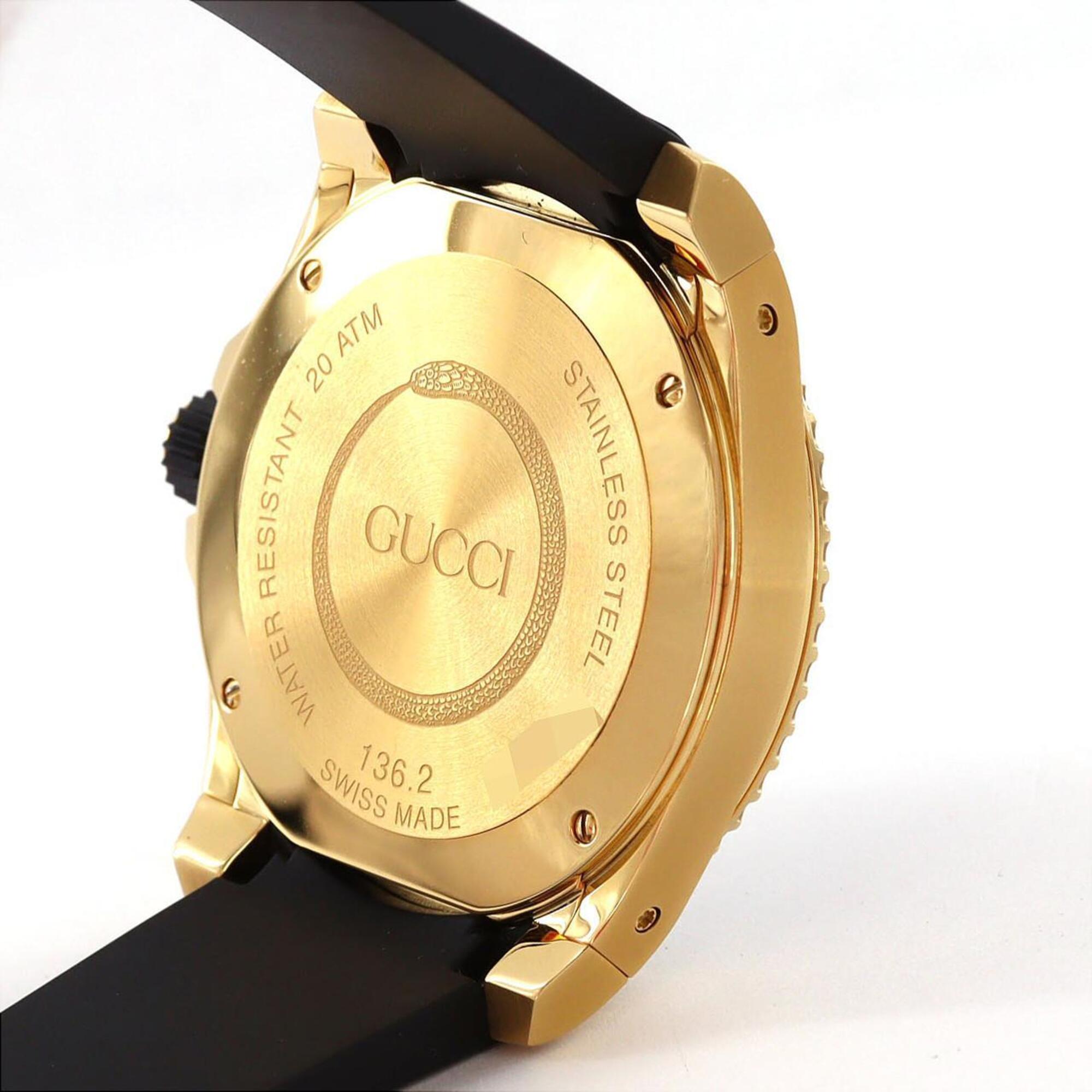 Gucci Dive GP 136.2/YA136219 Black Dial 45mm Watch