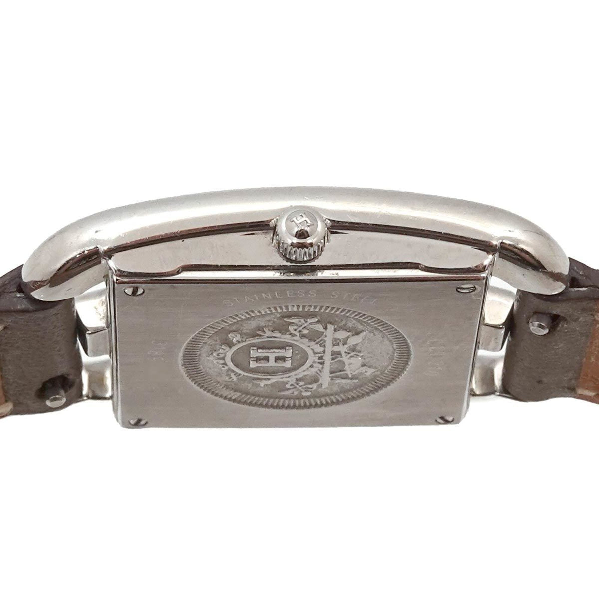 Montre Hermès Cape Cod Double Tour CC1, cadran argenté, 23 mm