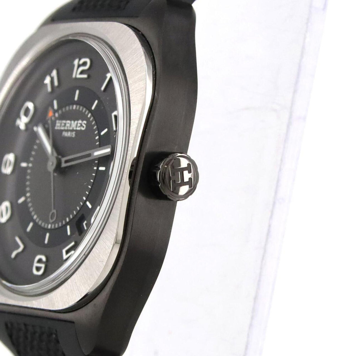 Hermes H08 DLC SP1.741 Gray Dial 39mm Watch