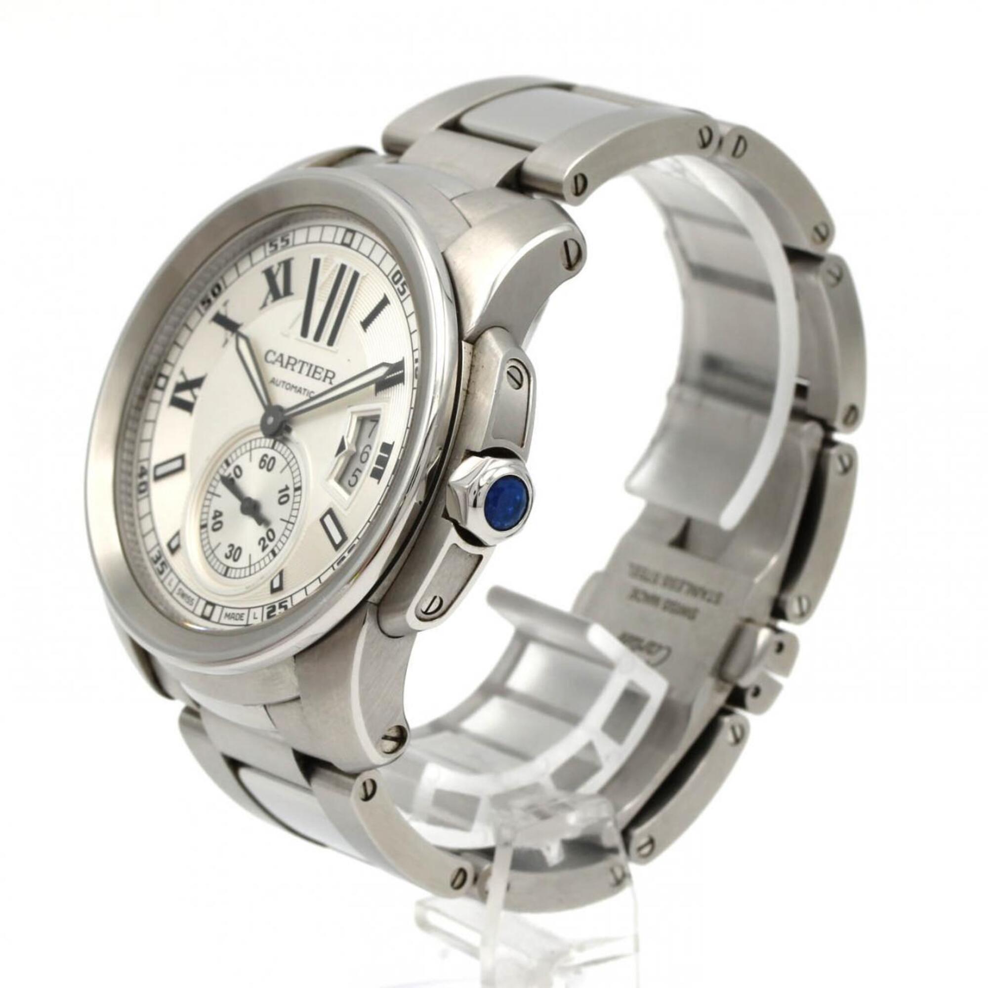 Cartier Calibre de LM W7100015 Silber Zifferblatt 42 mm Uhr