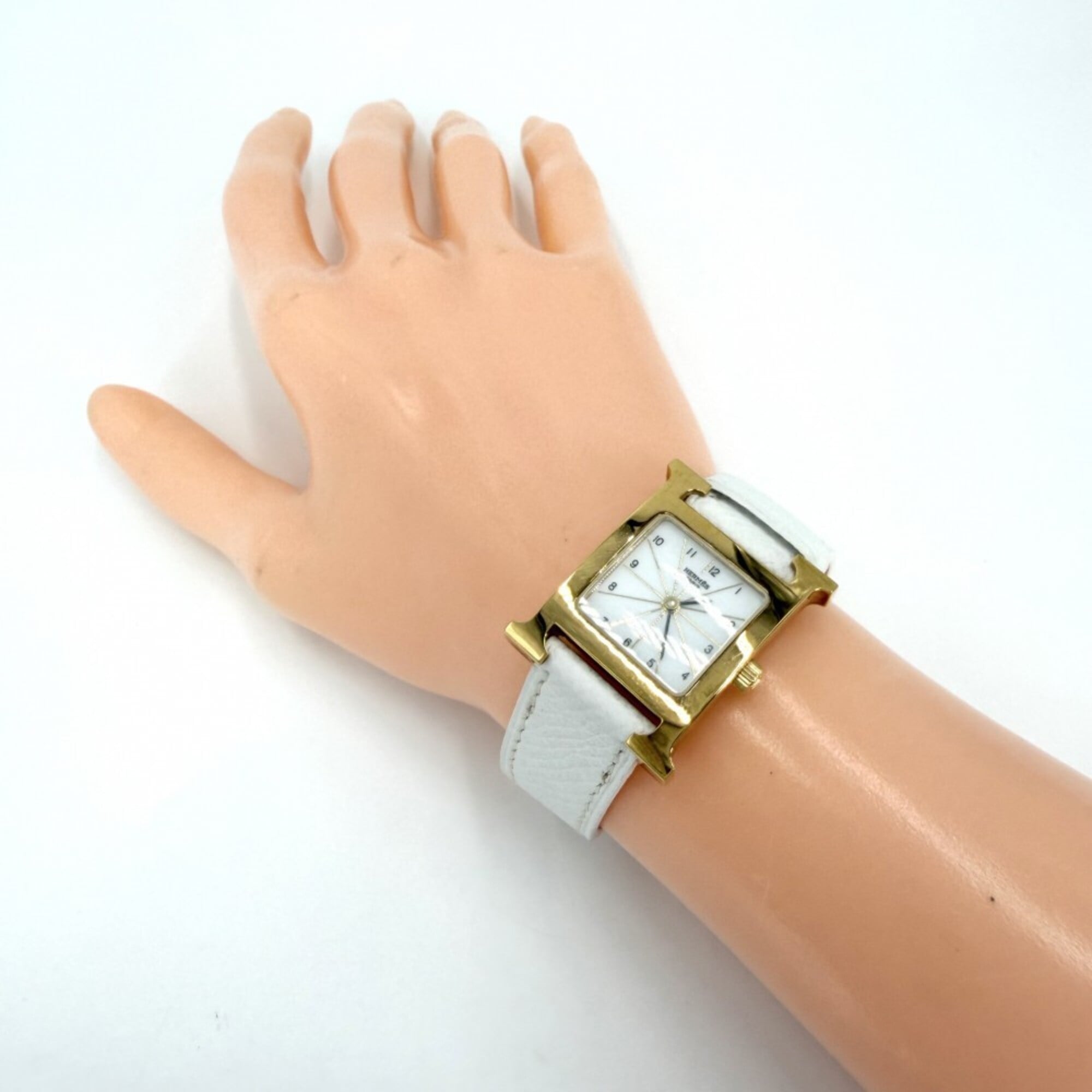 Montre Hermès H-HH1.201 Blanc, cadran de 30 mm