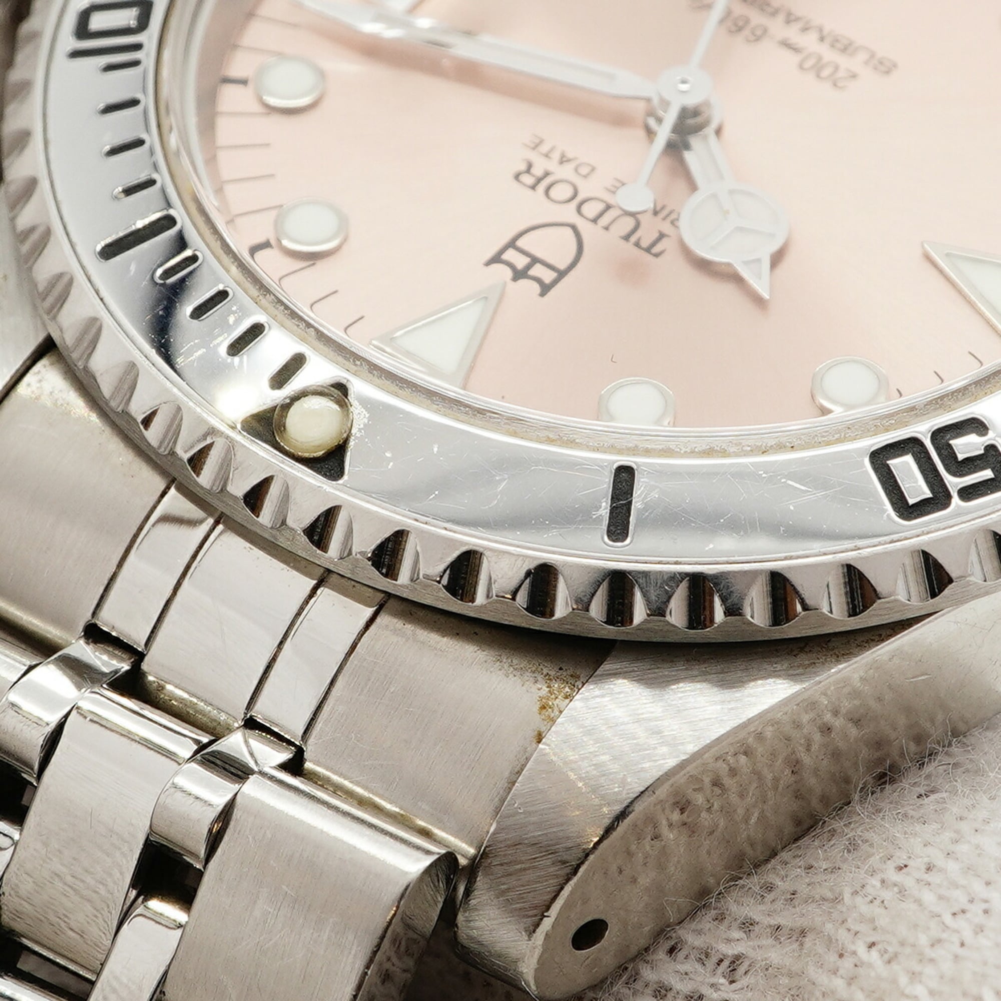 Tudor Prince Date Submariner 75190 Pink Dial Watch (Boys' Size)