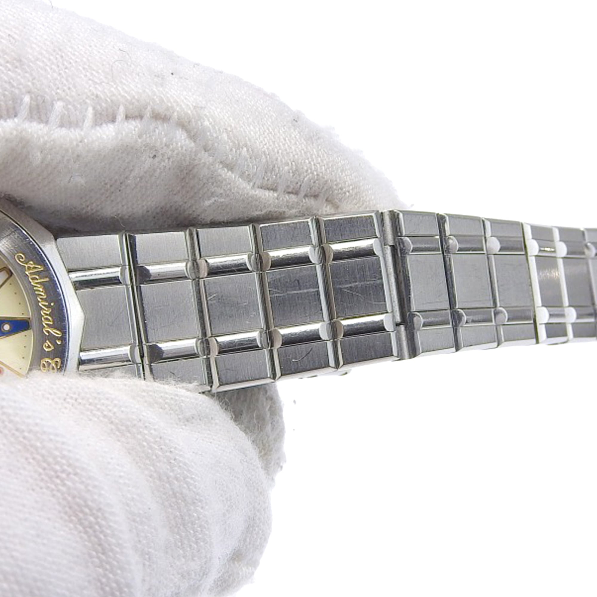 Corum Admirals Cup-horloge 39.610.20 V050 roestvrij staal, zilverkleurig, quartz, analoog, ivoorkleurige wijzerplaat, damesmodel