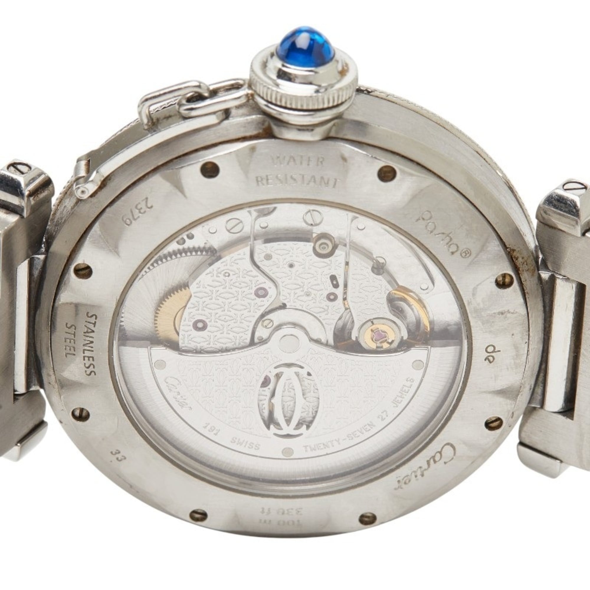 Cartier Pasha de Pronger W31040H3 White Dial 38mm Watch