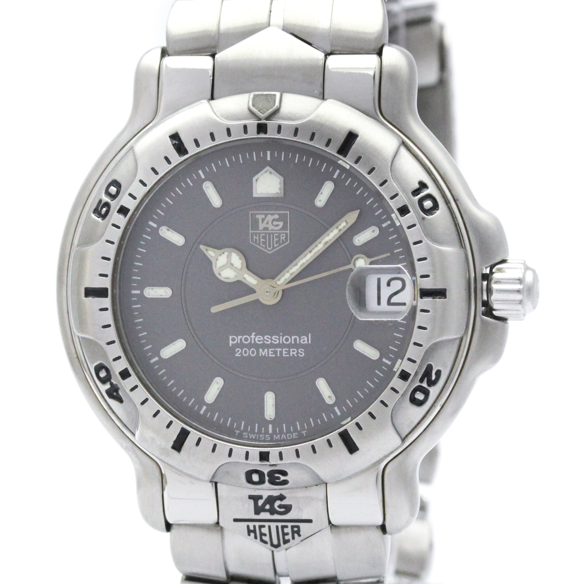 TAG Heuer 6000 Series WH1112 Grey Dial 38mm Watch