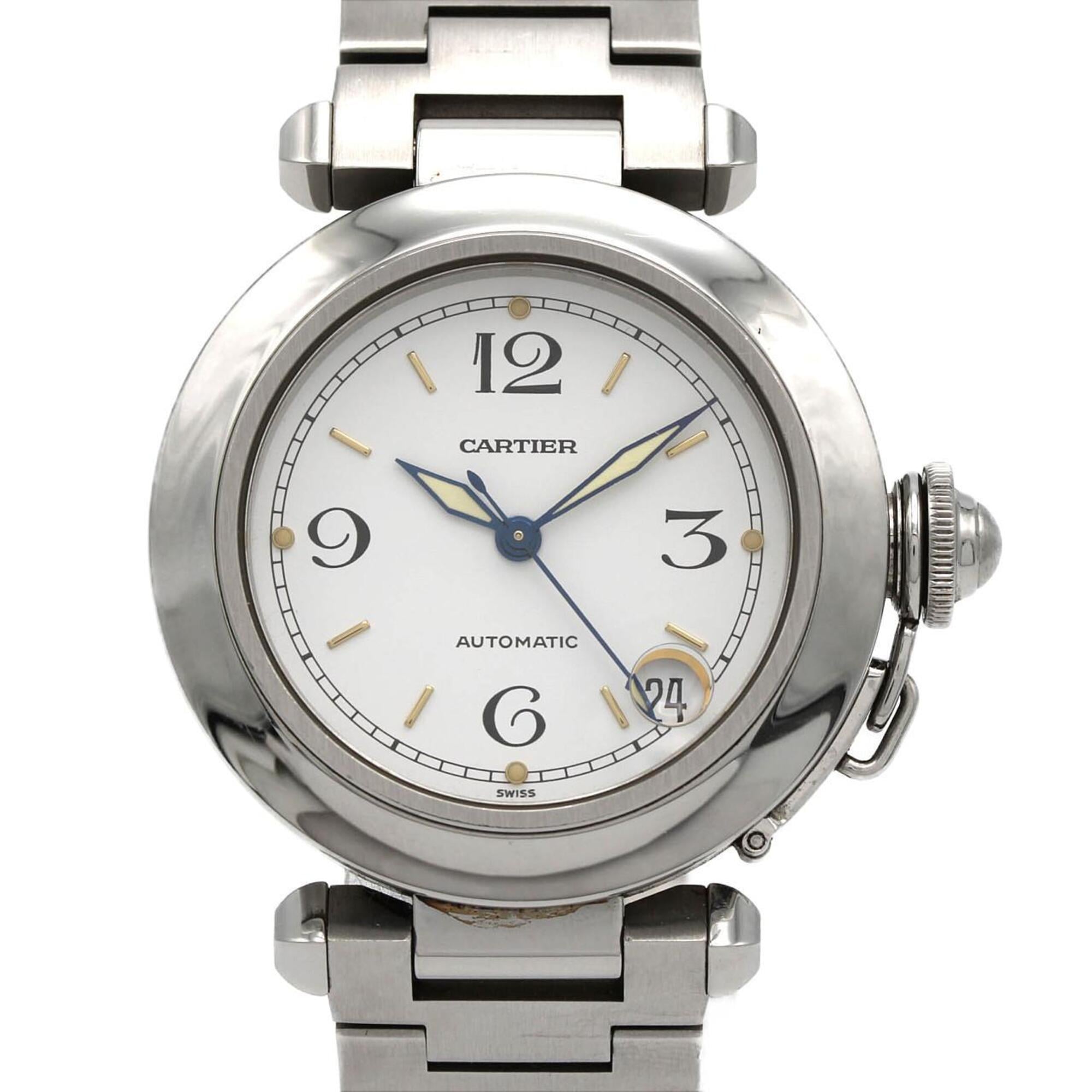 Cartier Pasha C W31015M7 White Dial 35mm Watch