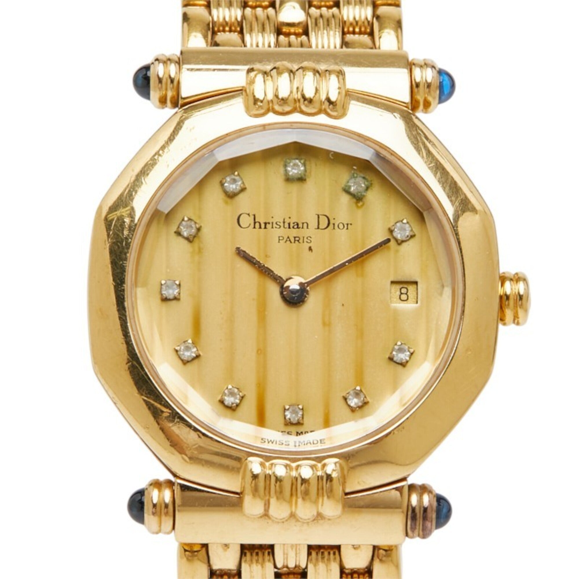 Montre Christian Dior « Dior Octagon » D64, cadran doré, 25 mm