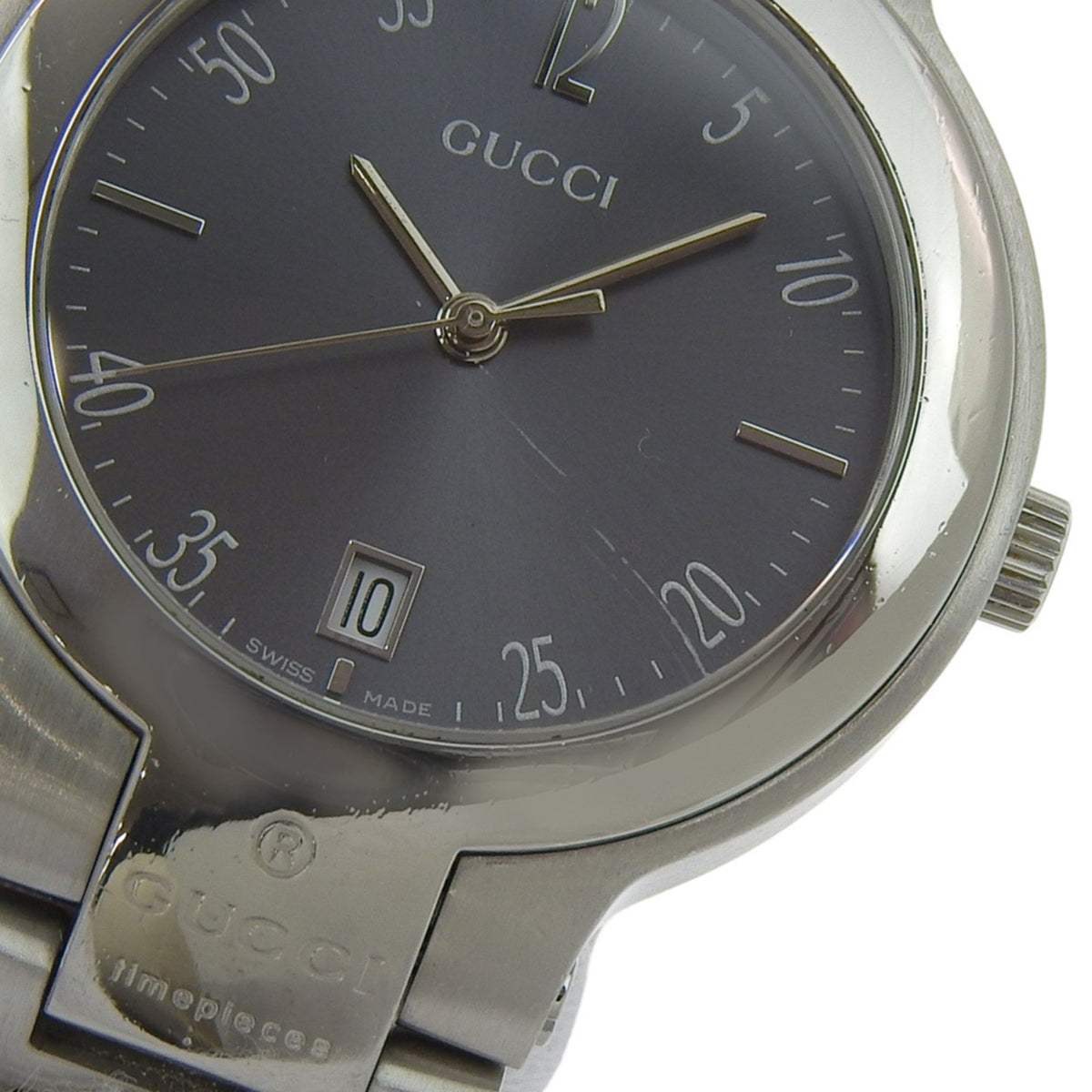 Gucci GUCCI Watch 8900M Stainless Steel Quartz Analog Display Gray Dial Boys' Size