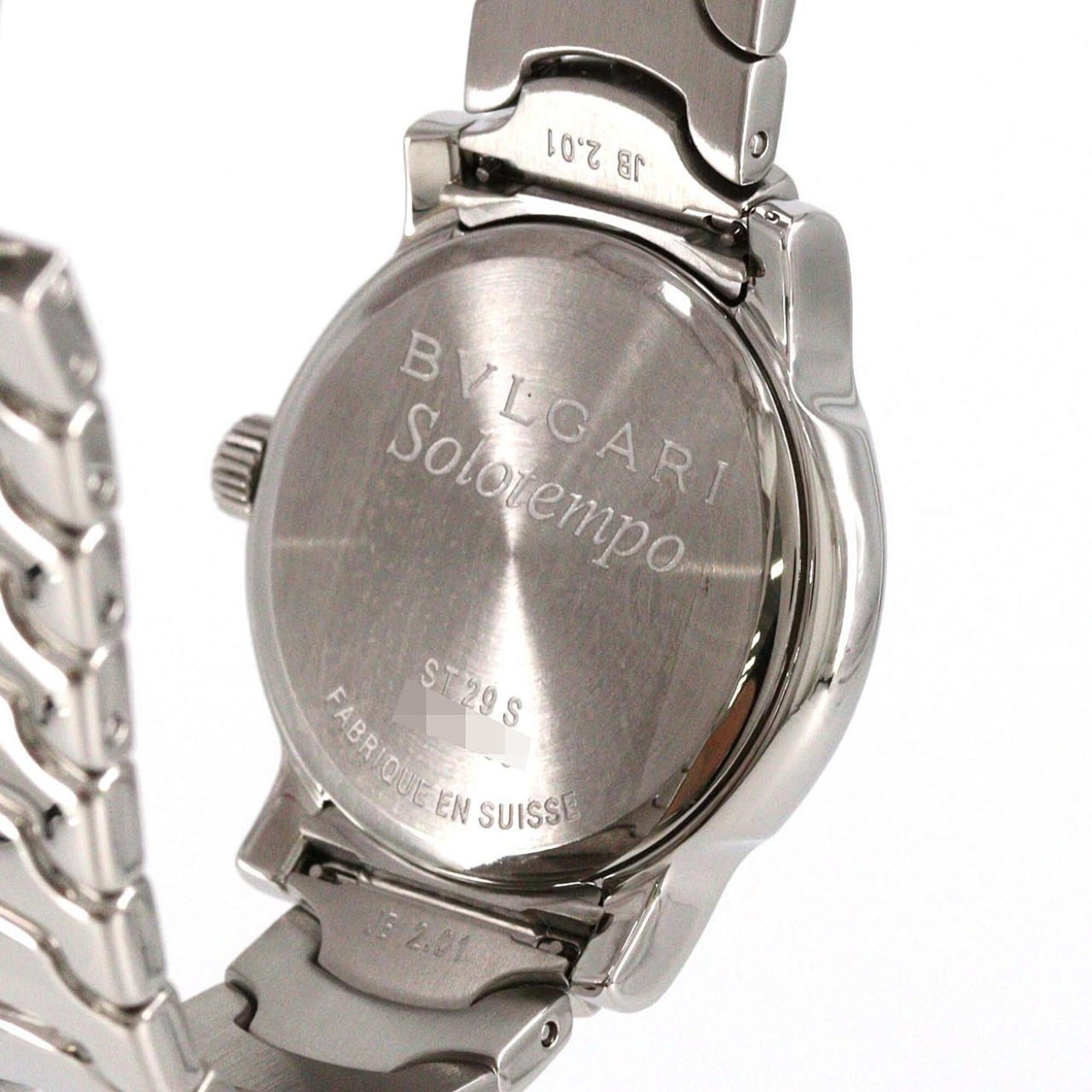 Bvlgari Bulgari Solotempo ST29S/ST29BSSD Black Dial 29mm Watch