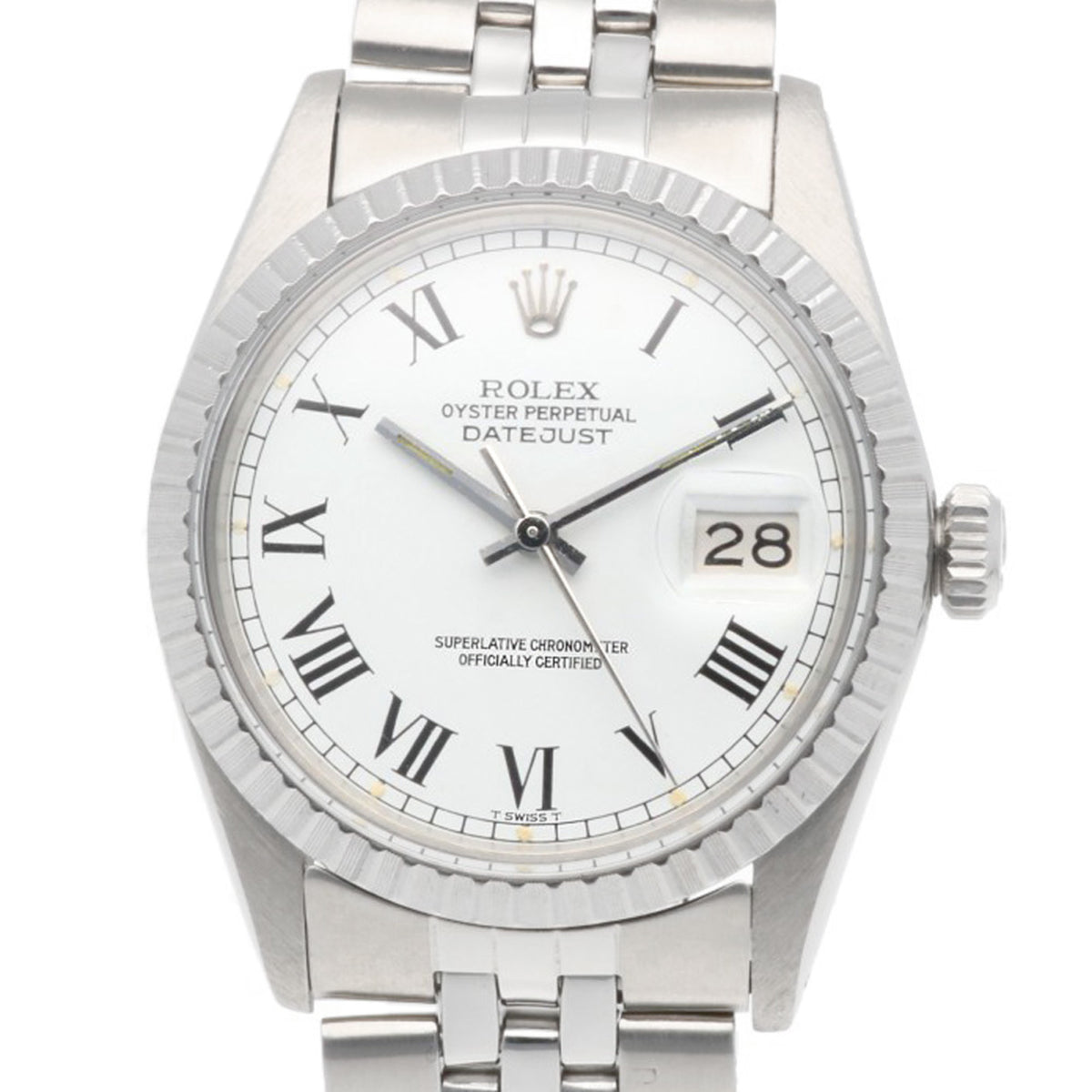 Montre Rolex Datejust Oyster Perpetual 16030 Blanc cadran 36 mm