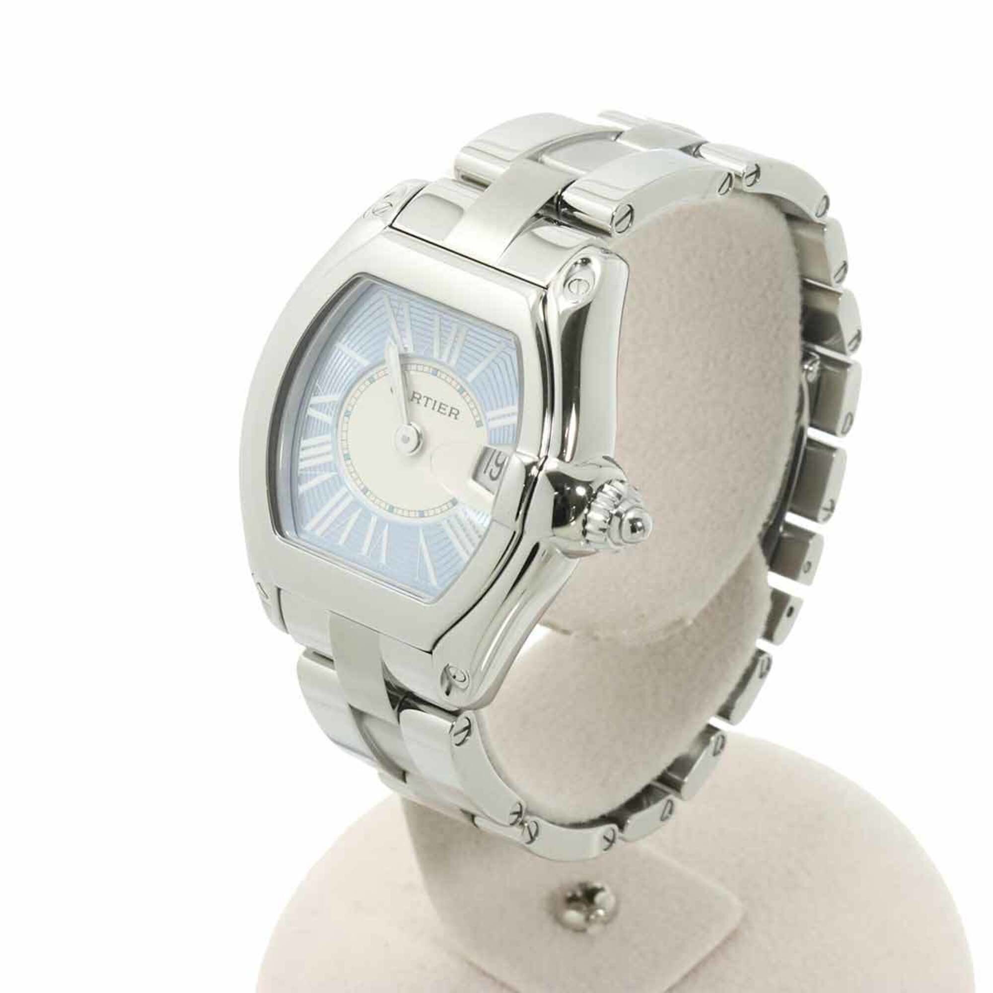 Cartier Roadster SM W62053V3 Ladies' Watch, Date, Blue, Automatic Movement