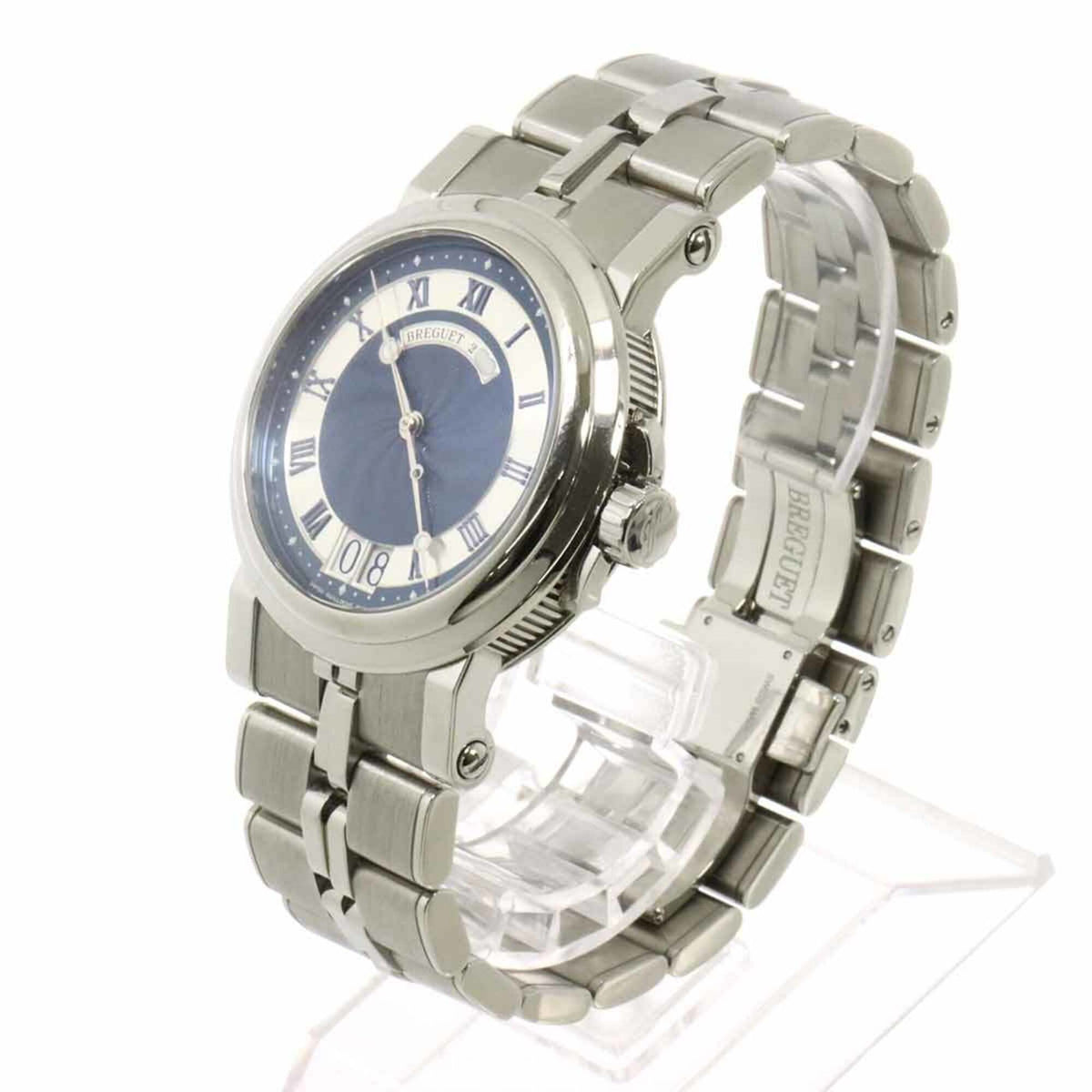 Breguet Marine II Large Datum 5817ST mit blauem Zifferblatt 40mm Uhr