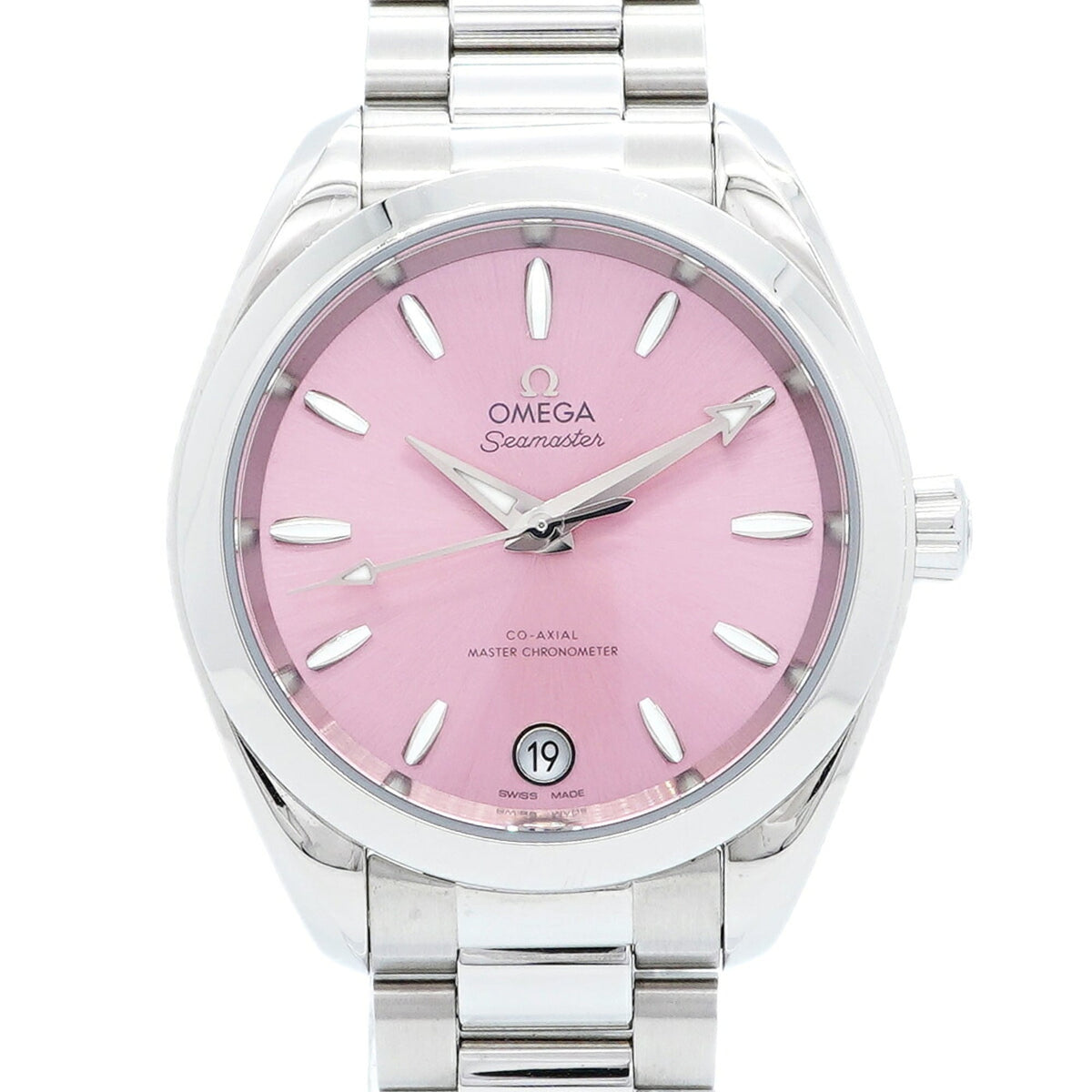 Omega Seamaster Aqua Terra 220.10.34.20.10.003 Horloge met roze wijzerplaat, 34 mm
