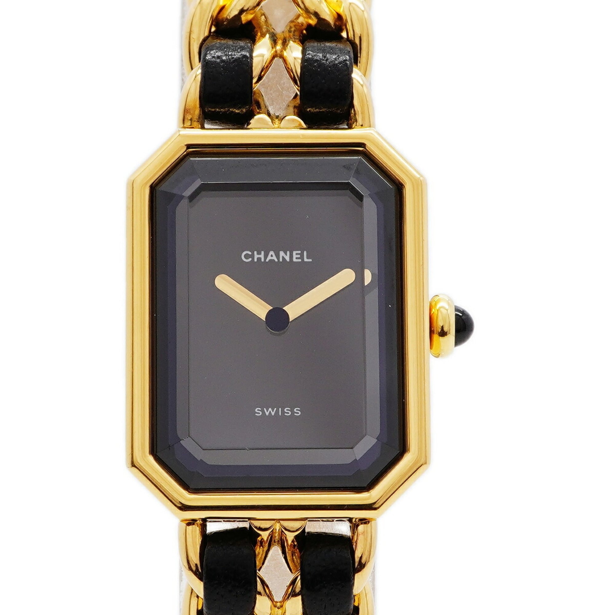Chanel Première L H0001 Black Dial 20mm Watch