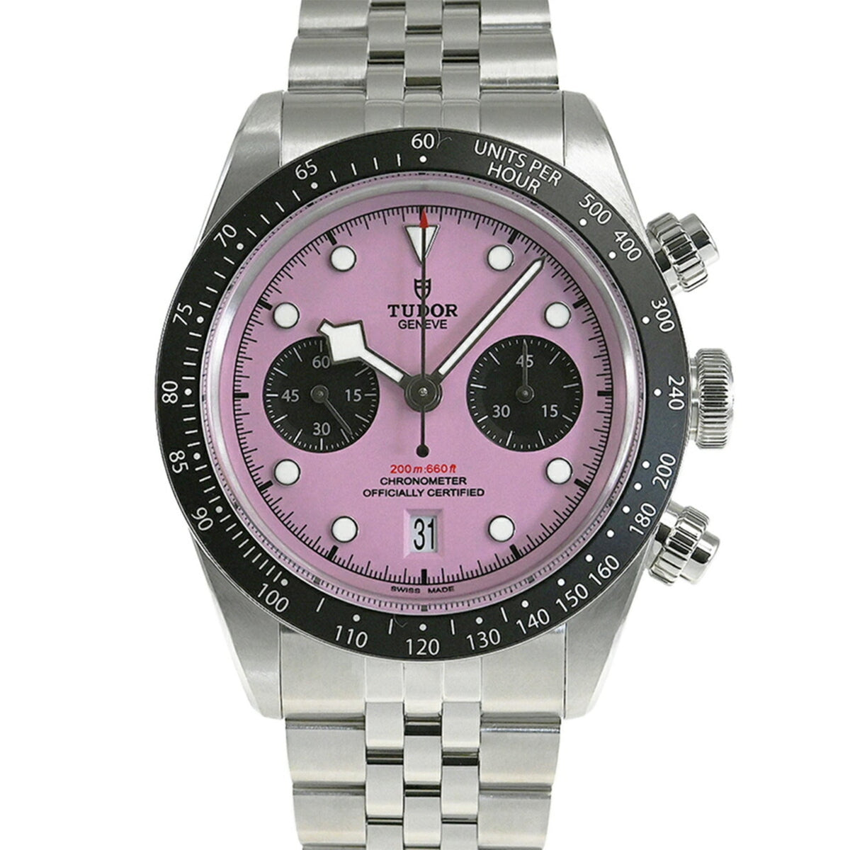 Tudor Black Bay Chrono 79360N Black, Pink Dial 41mm Watch
