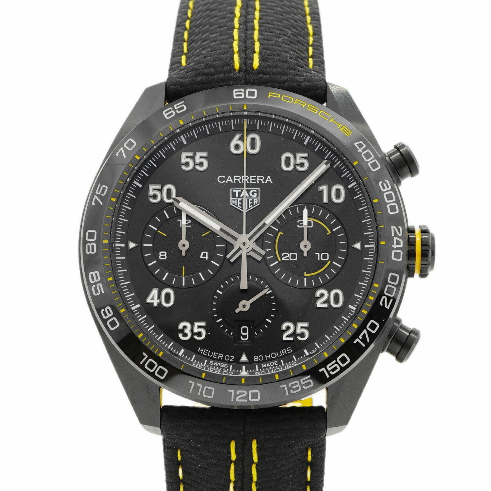 TAG Heuer Carrera x Porsche Limited Edition CBN2A1H Black Dial Men's Watch