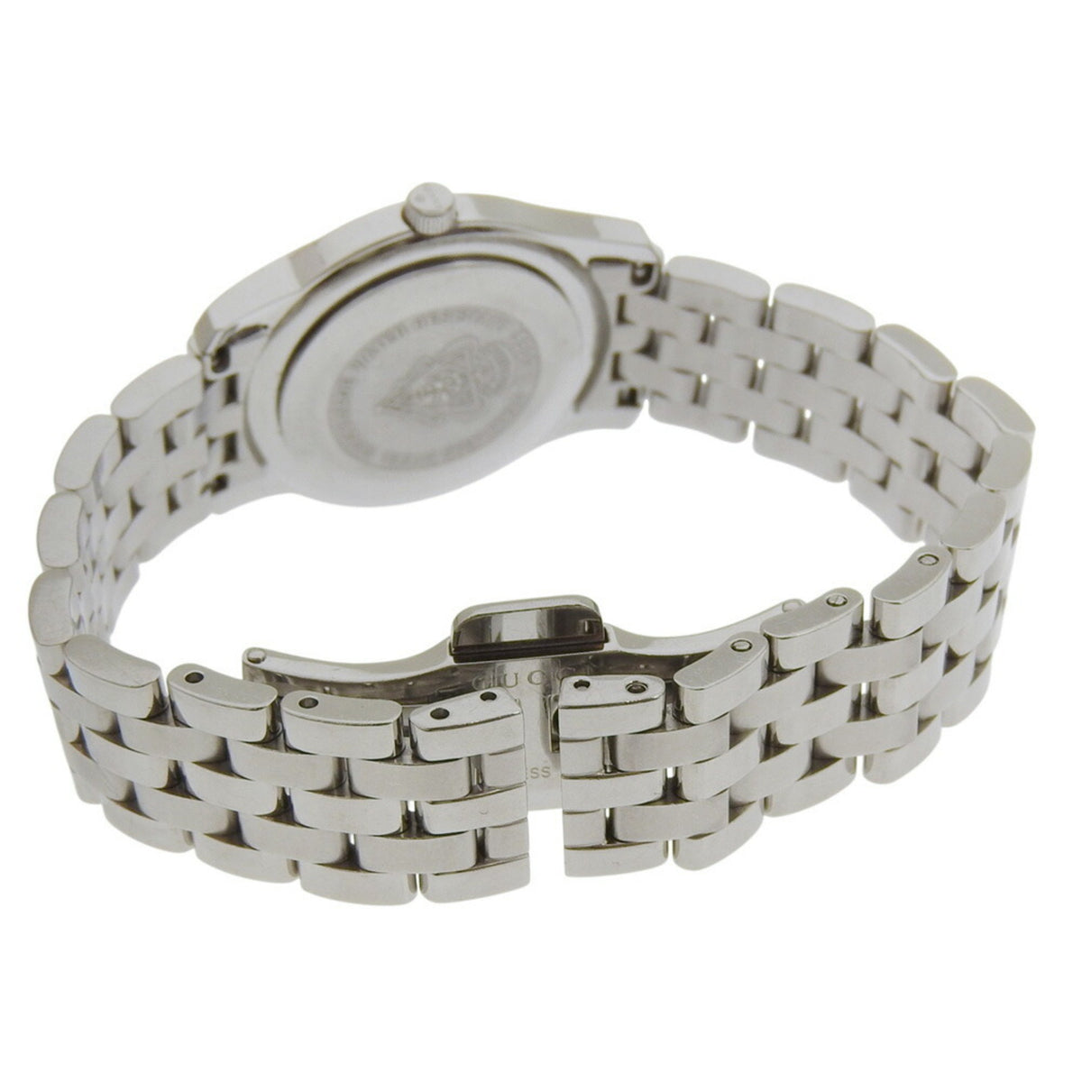 Gucci 5500L Black Dial Stainless Steel Quartz Watch, Approx. 26mm, Women's Date Display