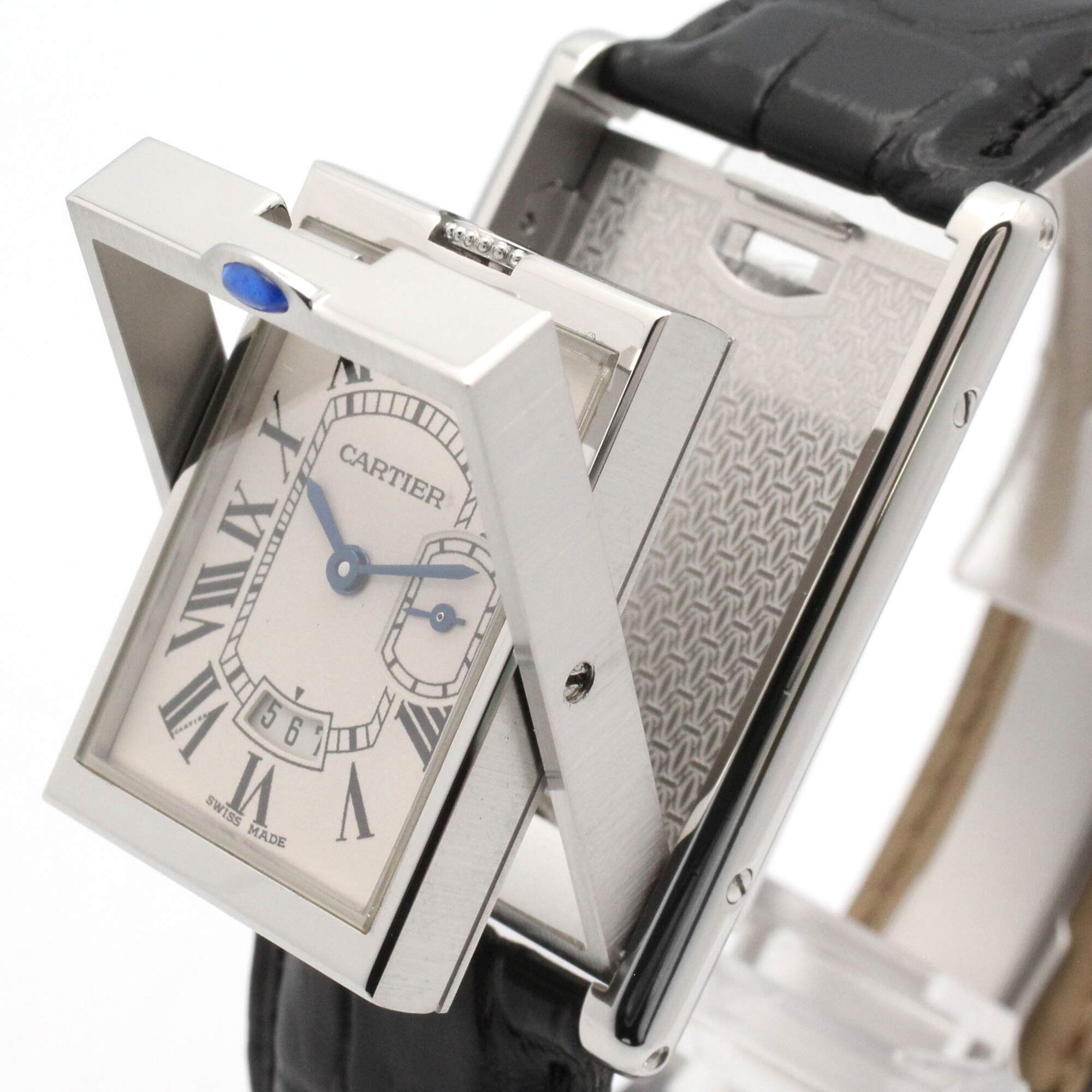 Cartier Tank W1016055 Ivory Dial 26mm Watch