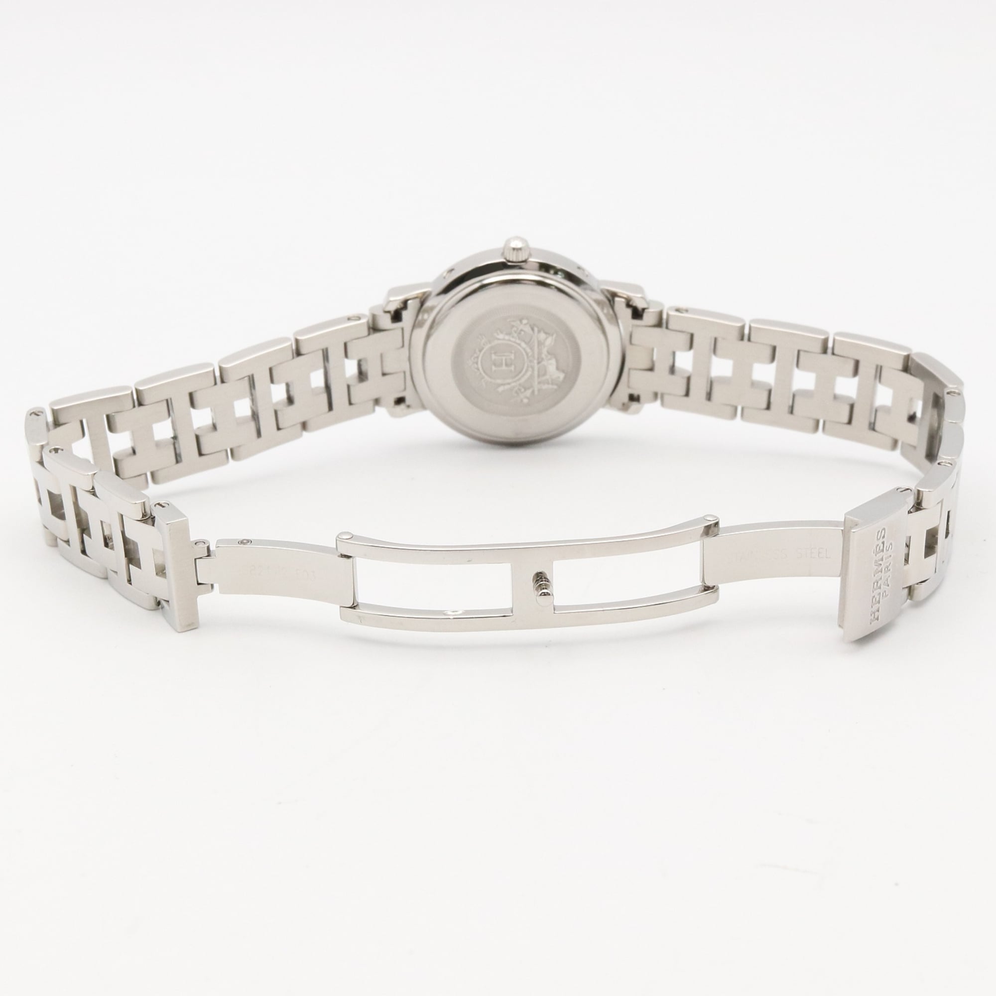 Hermes Clipper CL4.230 Pink Dial Stainless steel 24mm Watch