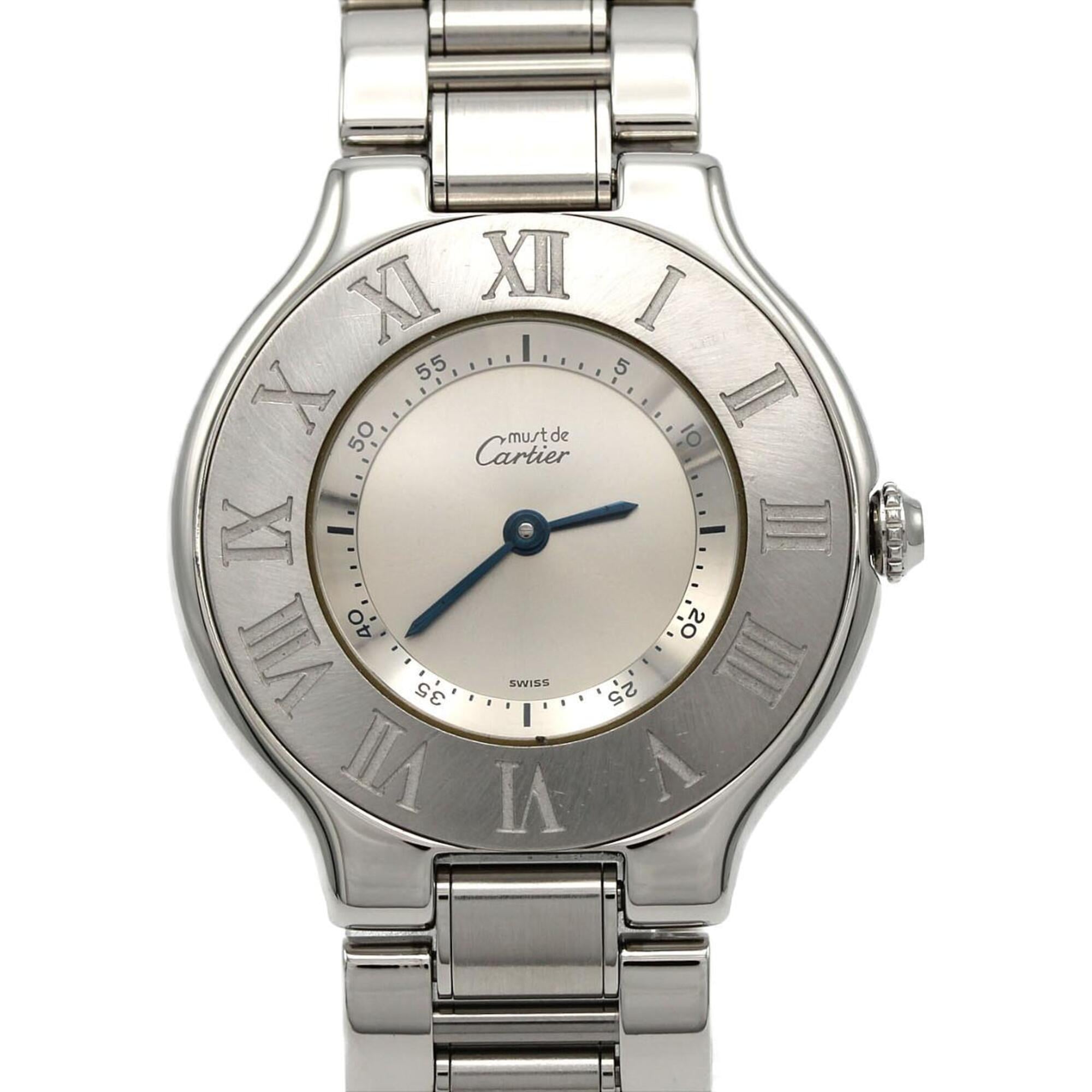 Cartier Must W10110T2 Silver Dial 31mm Watch