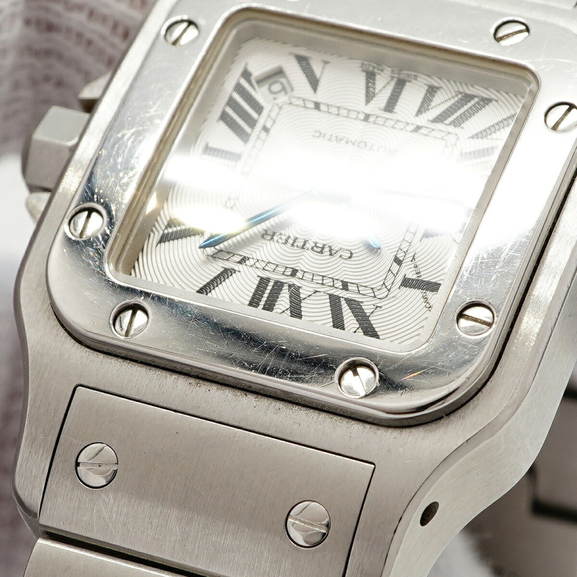 Cartier Santos Galbee SM W20054D6 Silver Dial Women's Watch