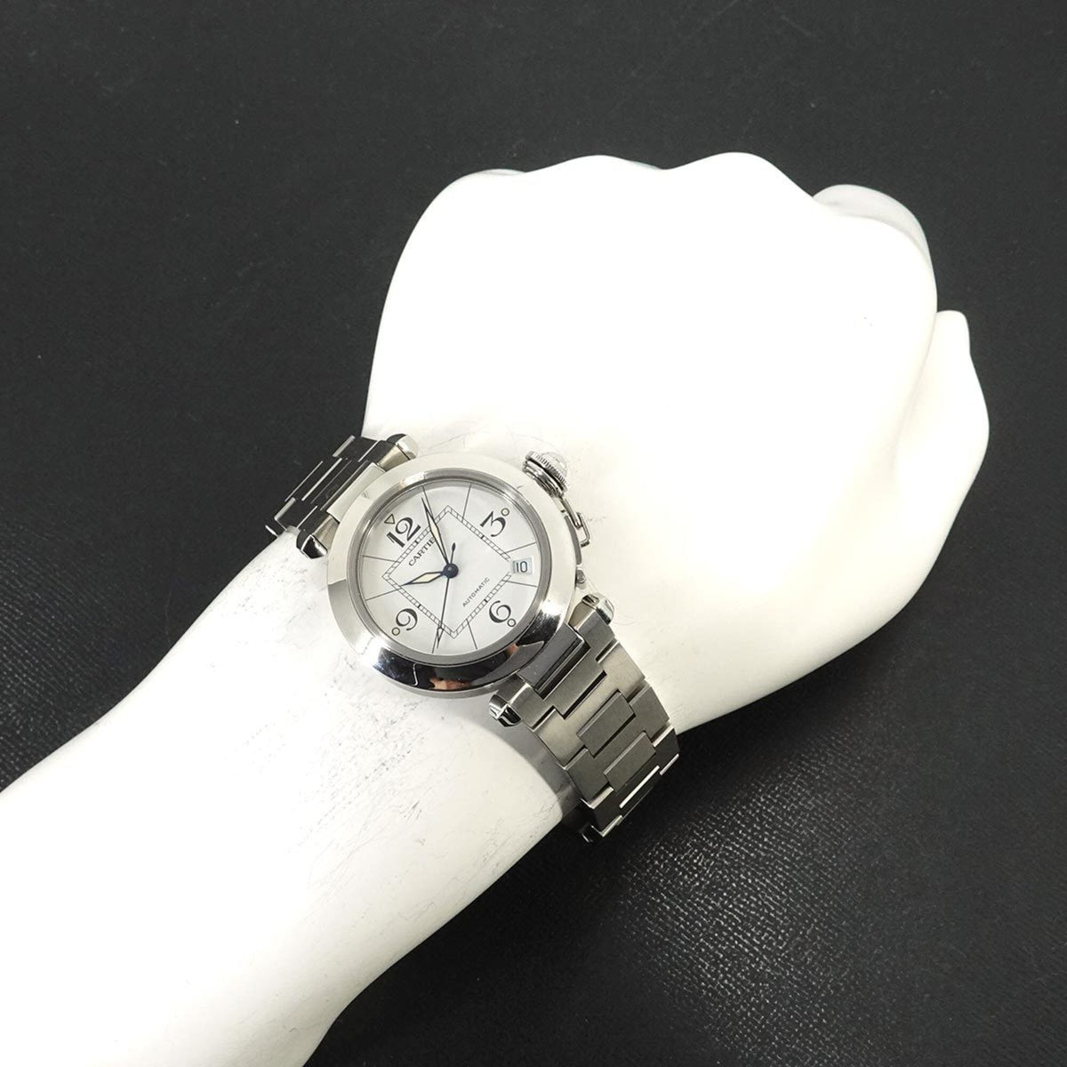 Cartier Pasha C W31074M7 White Dial 35mm Watch