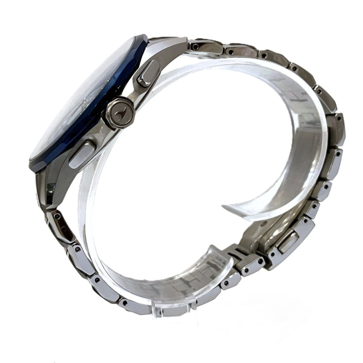 Montre Casio Oceanus Manta OCW-S3400, cadran bleu, 42 mm