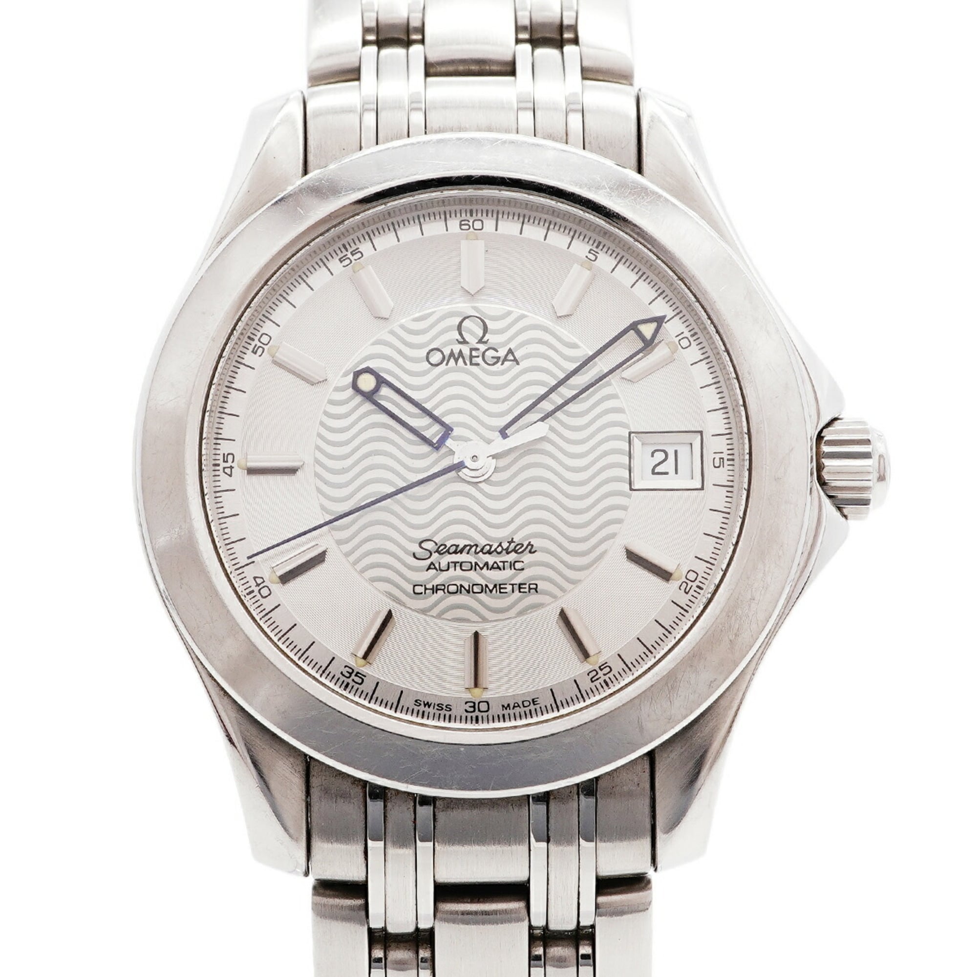 Montre Omega Seamaster Date 2501.31, cadran argenté, 36 mm