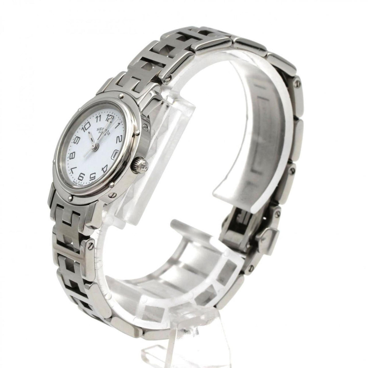 Hermes Clipper CL4.210 White Dial 24mm Watch
