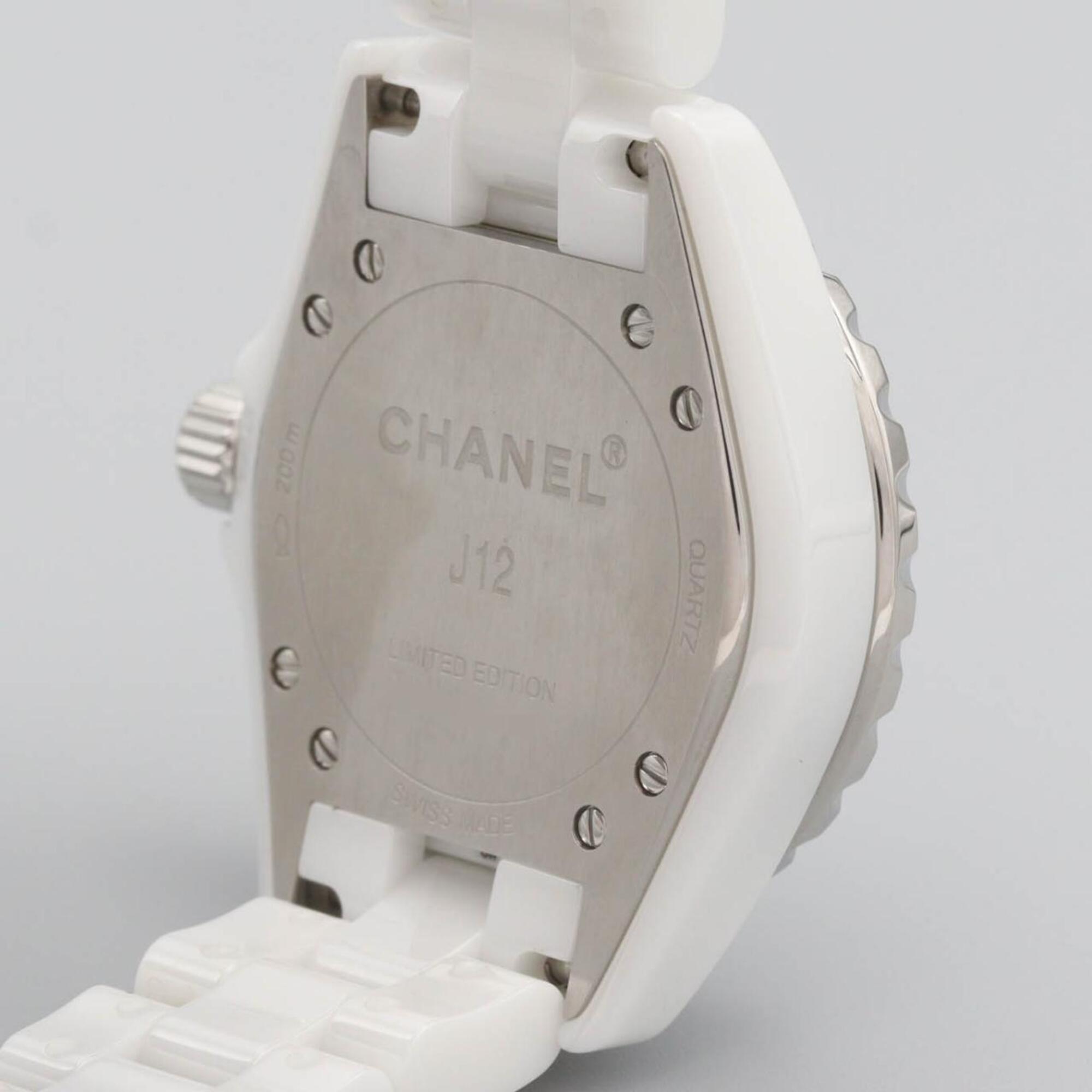 Chanel J12 Blue Light 33mm Ceramic H3826 White Dial 33mm Watch