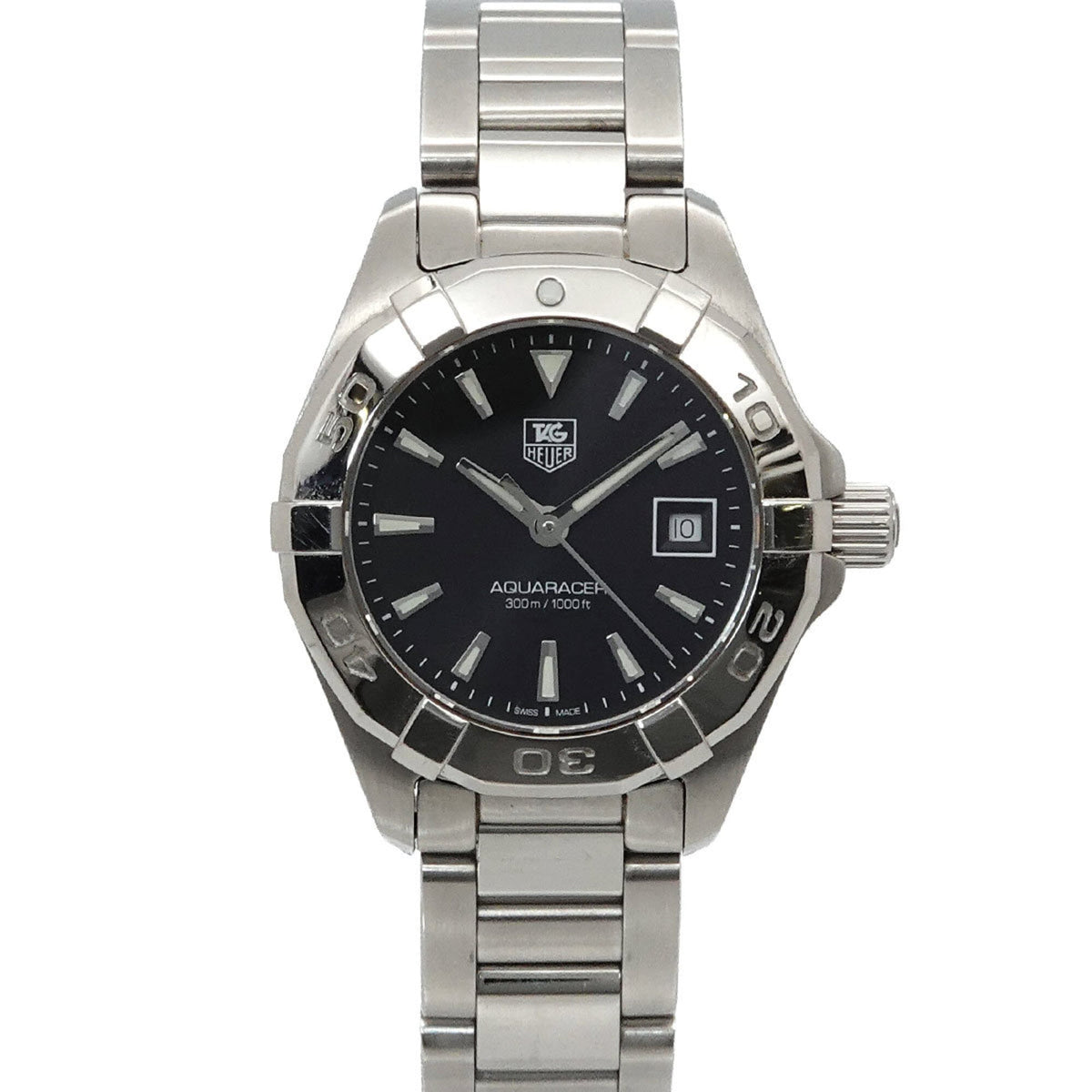 TAG Heuer Aquaracer 300 m WAY1410 Schwarz Zifferblatt 28 mm Uhr